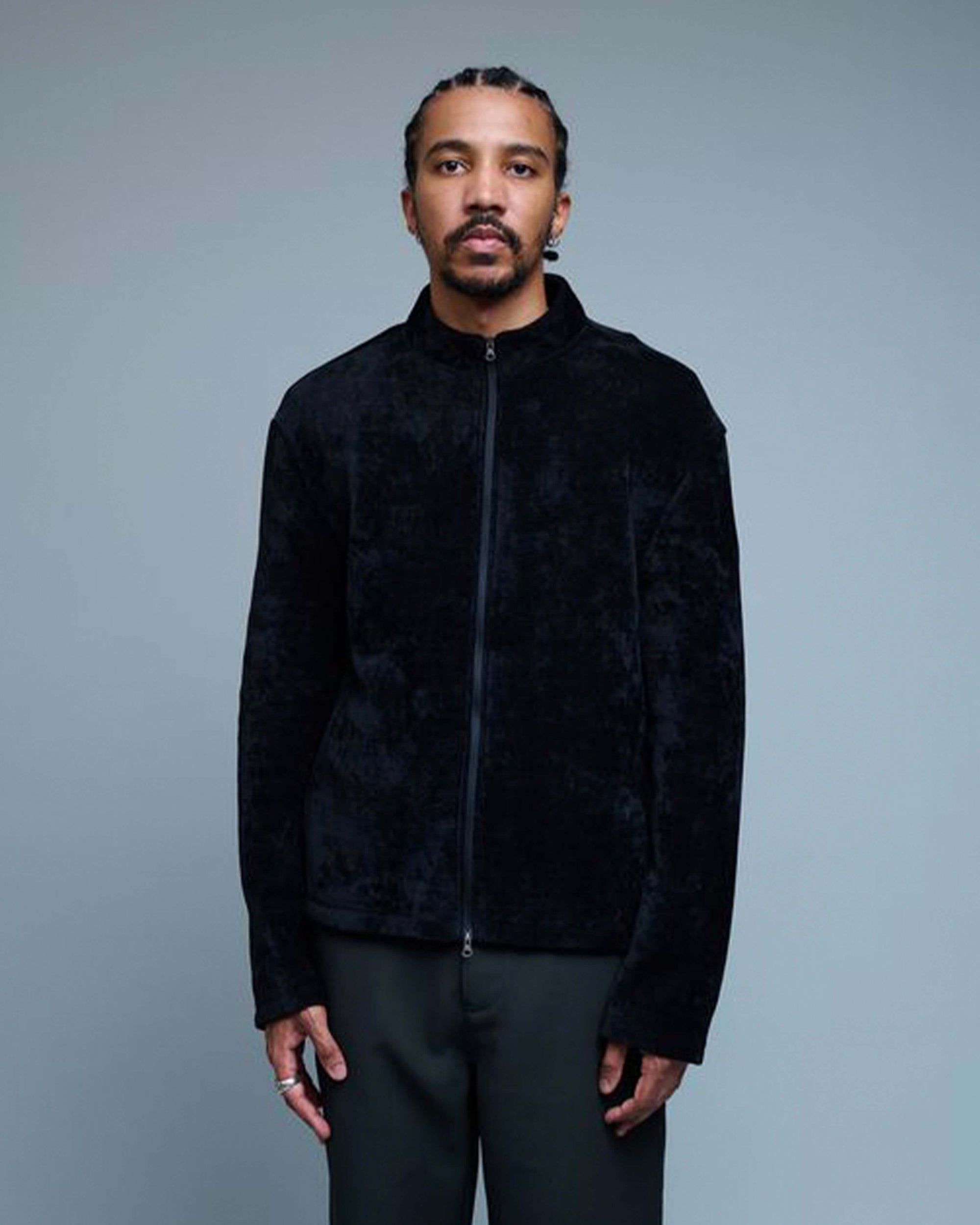 Velvet Zip Up Jumper