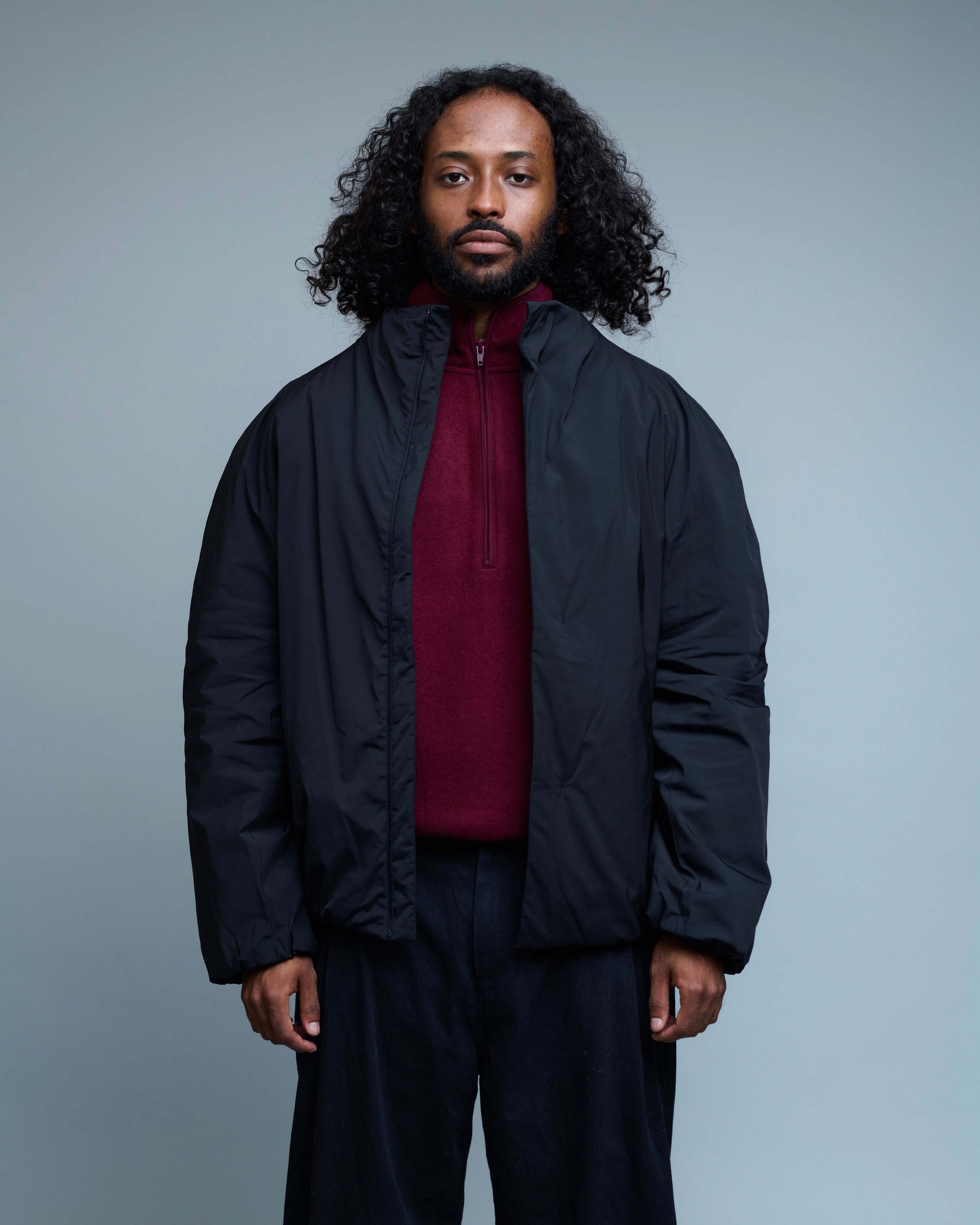 Taffeta Padded Raglan Jumper