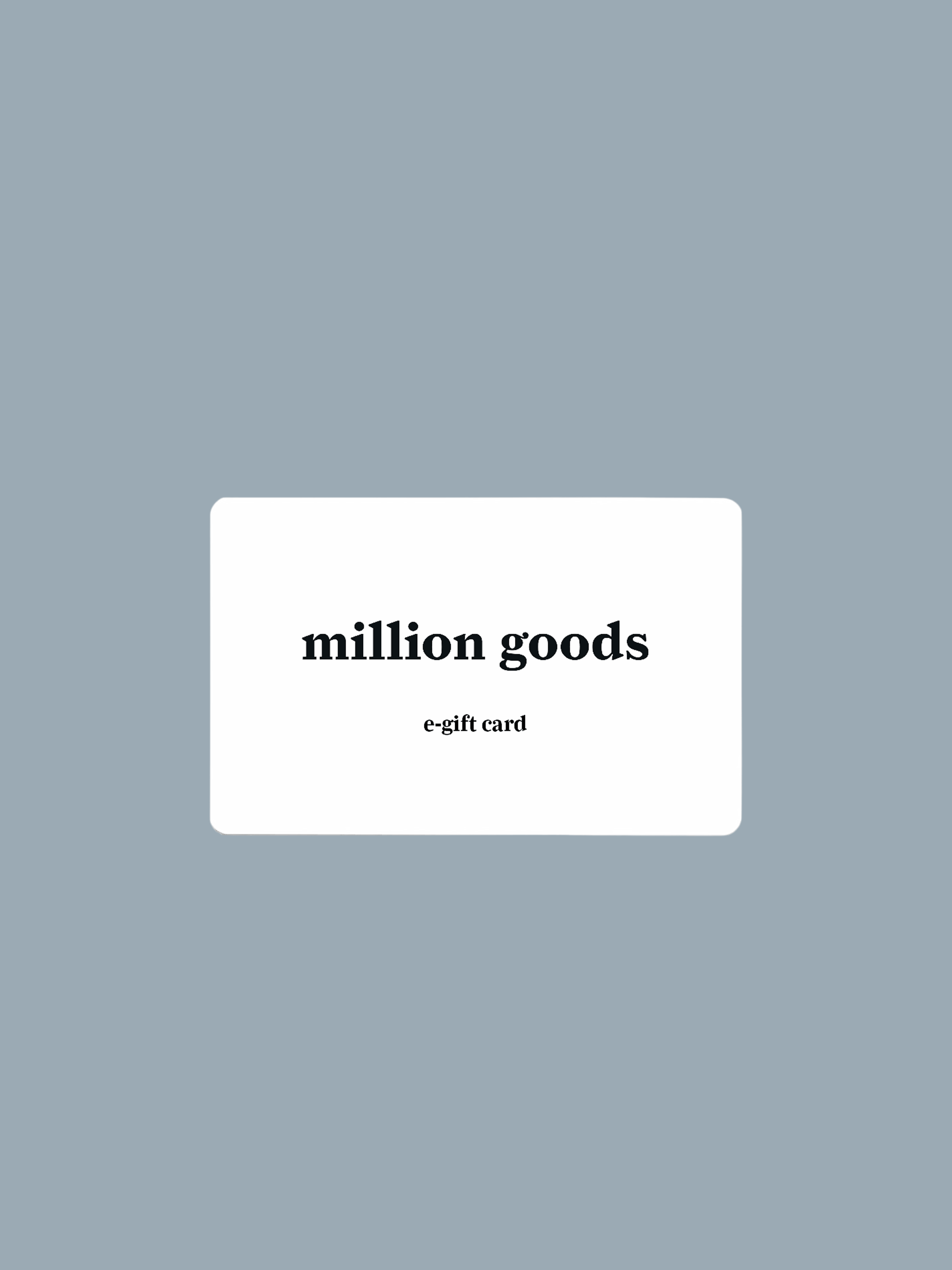 million goods gift card