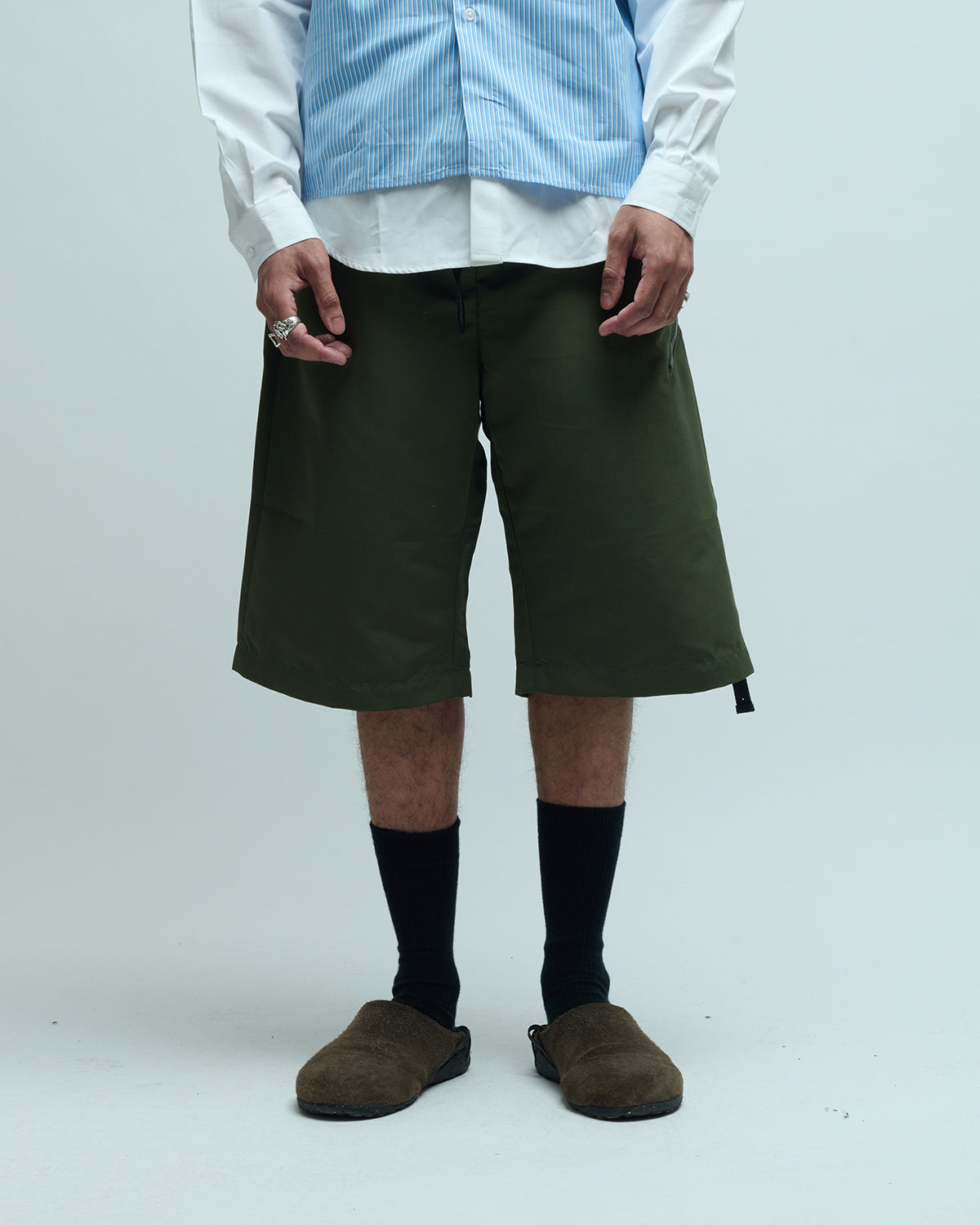 Belted Shorts by OAMC Peacemaker | Zip Pocket Design