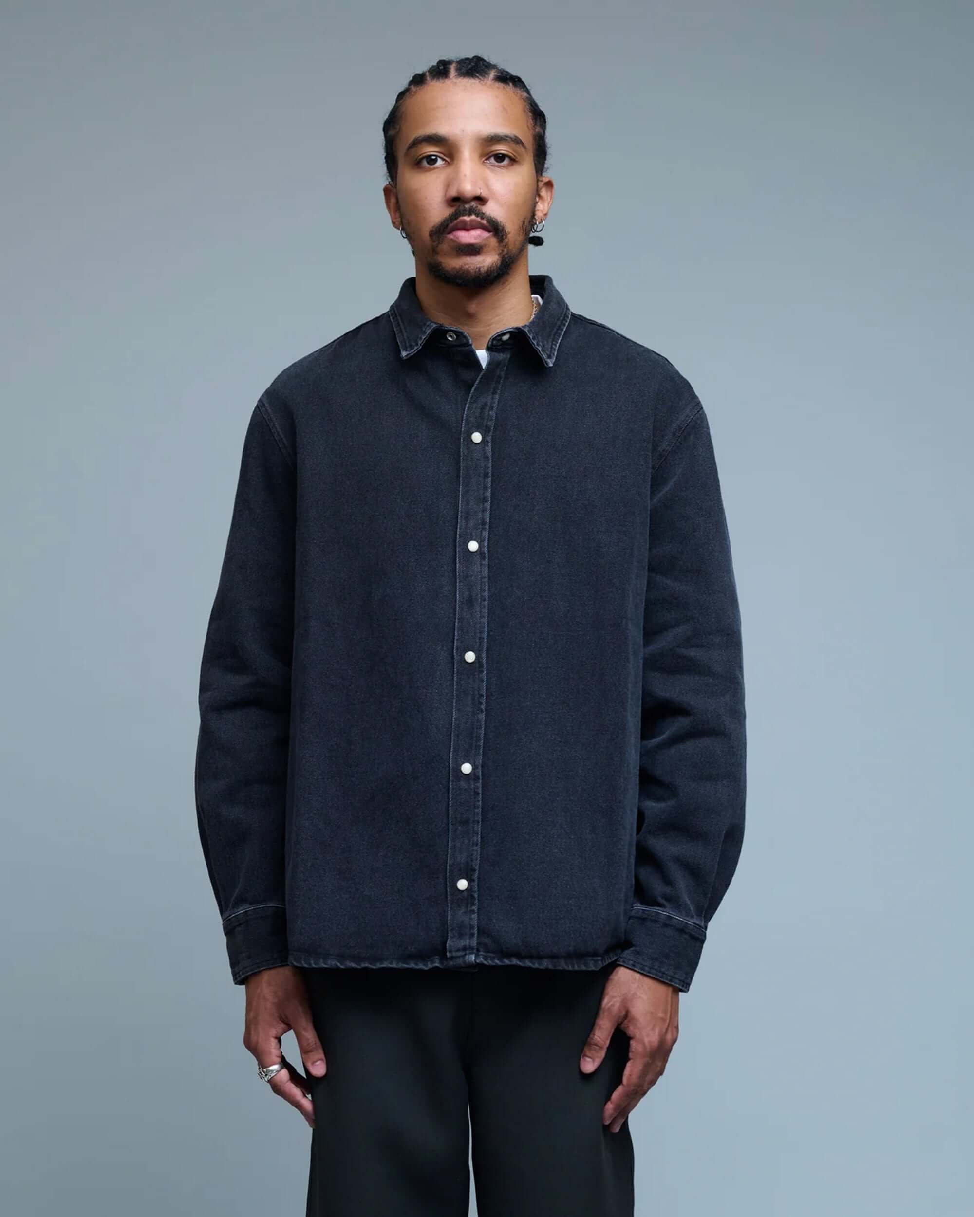 Damon Black Denim Shirt