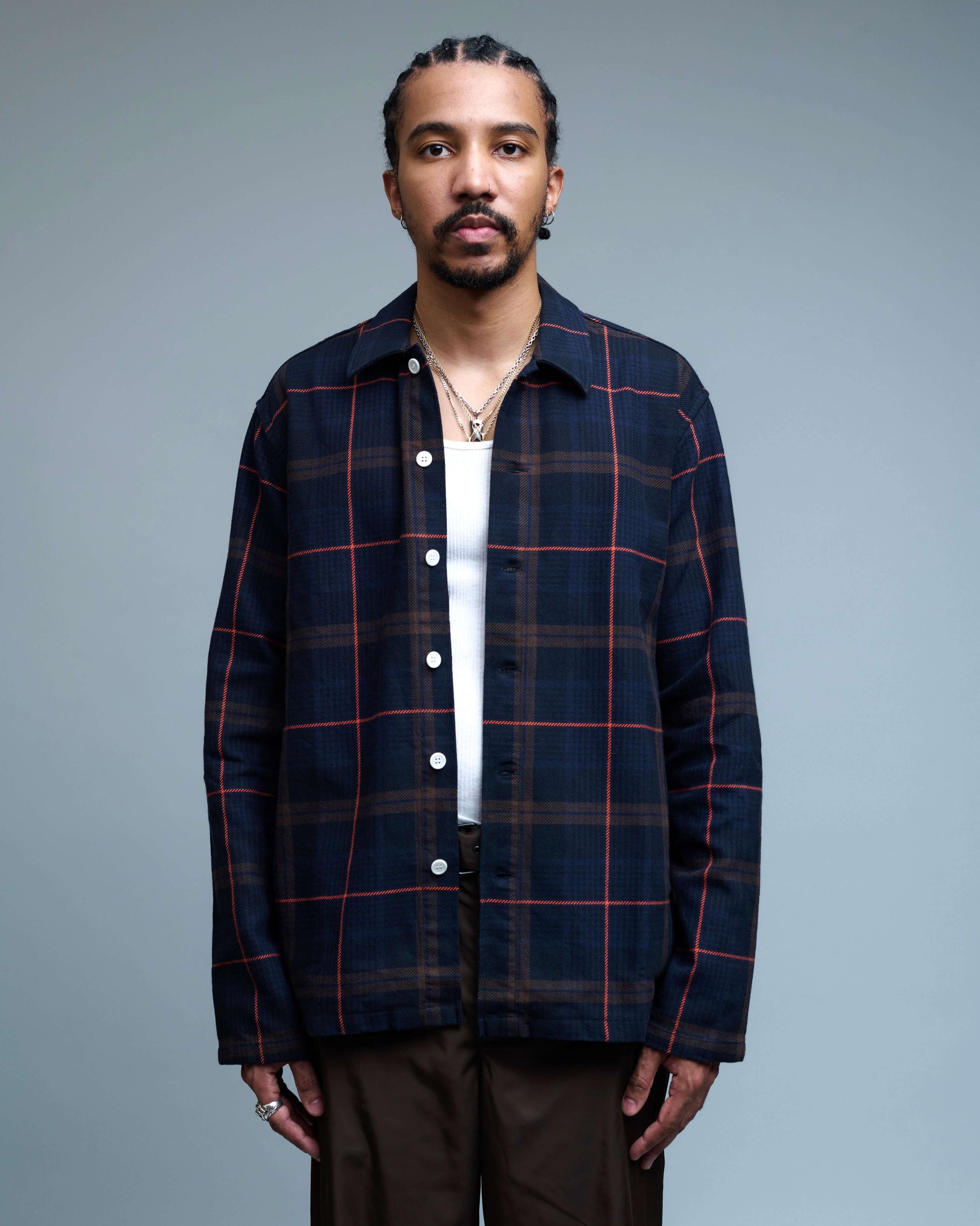 Tyra Big Check Shirt Jacket