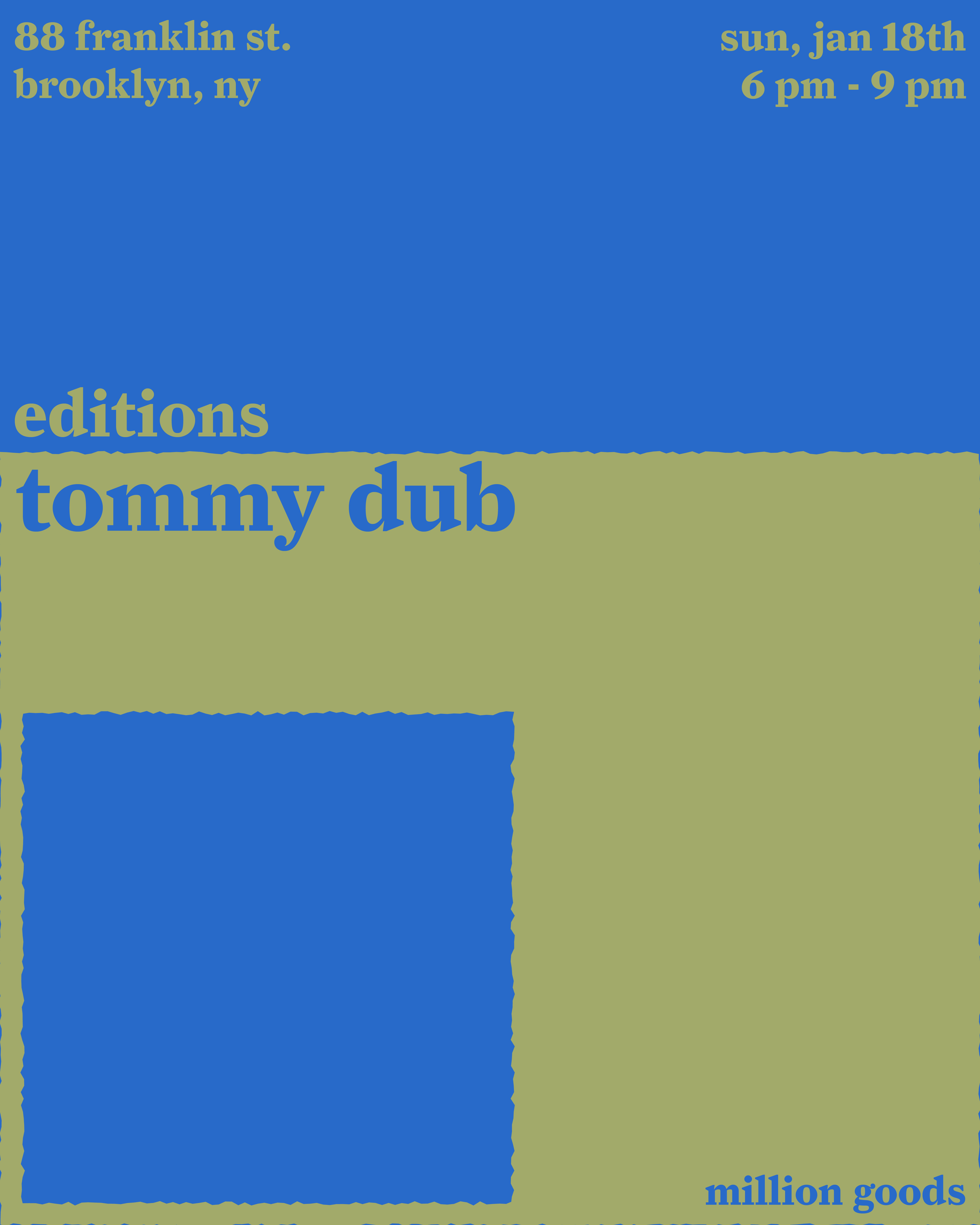 editions with tommy dub