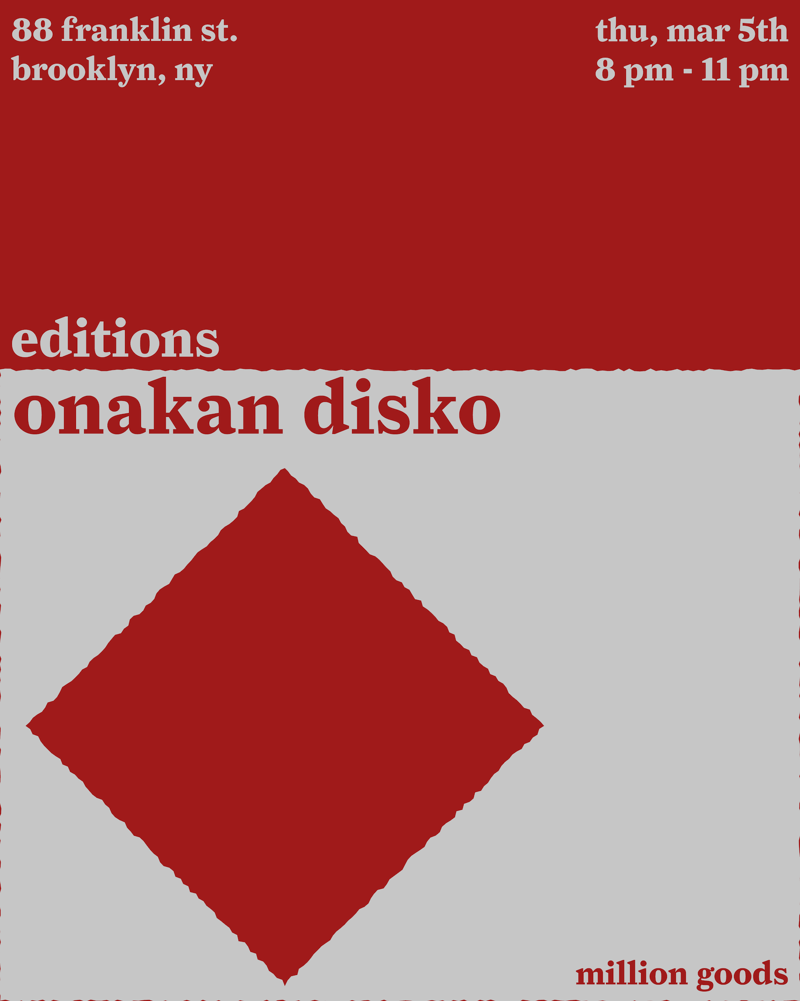 editions with onakan disko