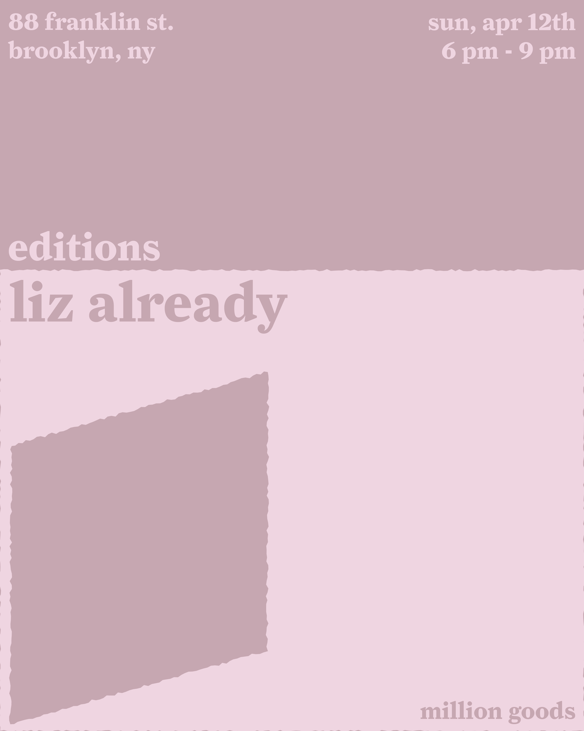 editions with liz already