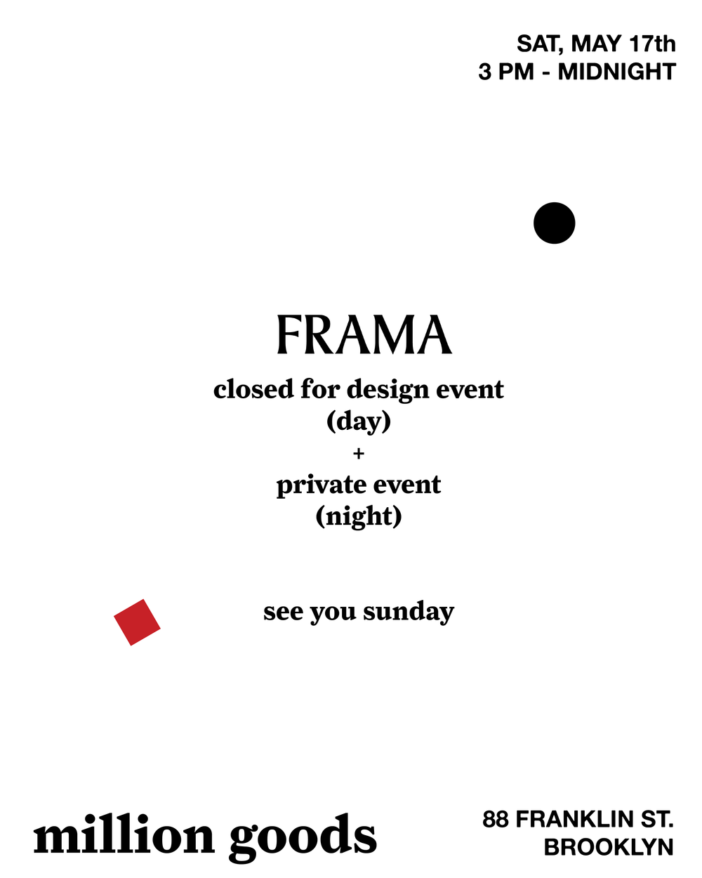 see you sunday