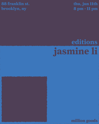 editions with jasmin li