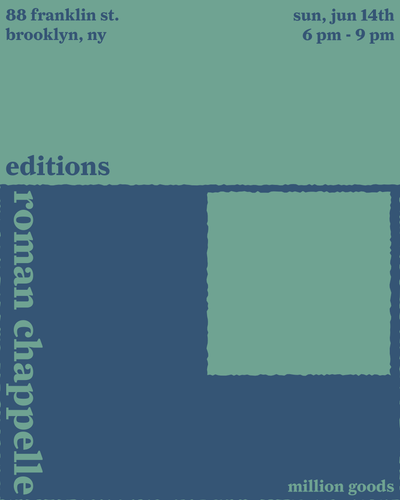 editions with roman chappelle
