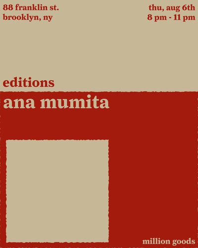 editions with ana mumita