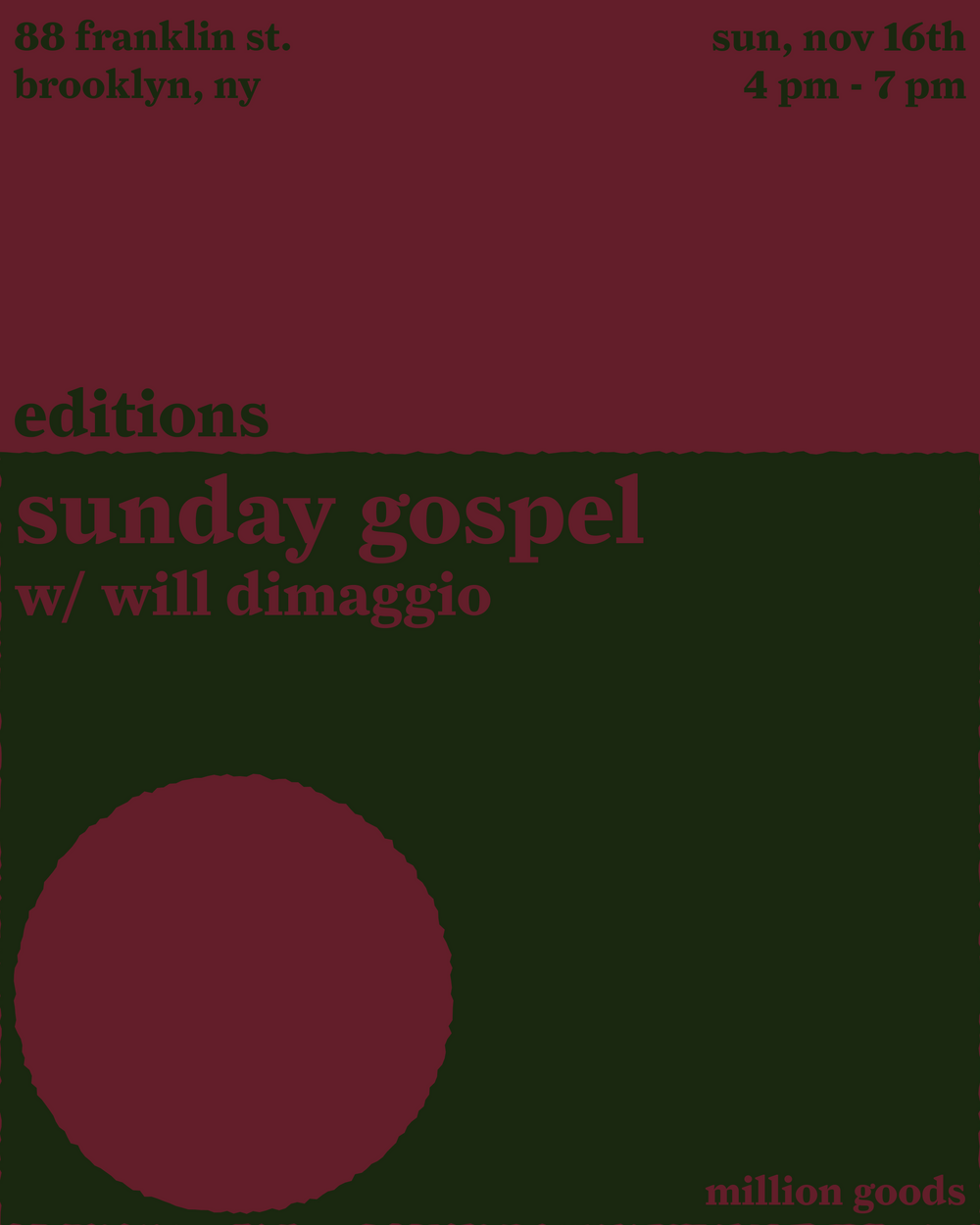 editions with will dimaggio