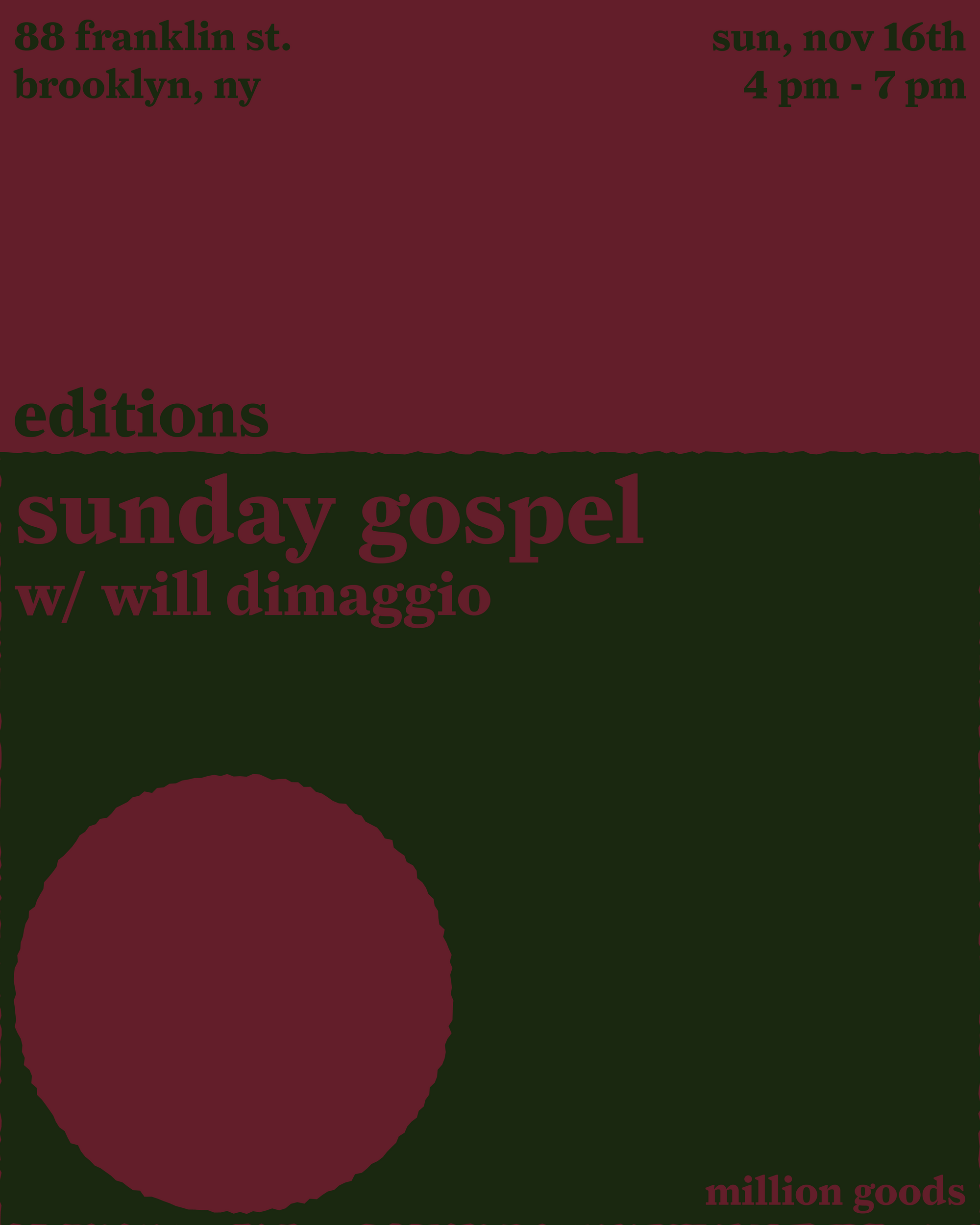editions with will dimaggio