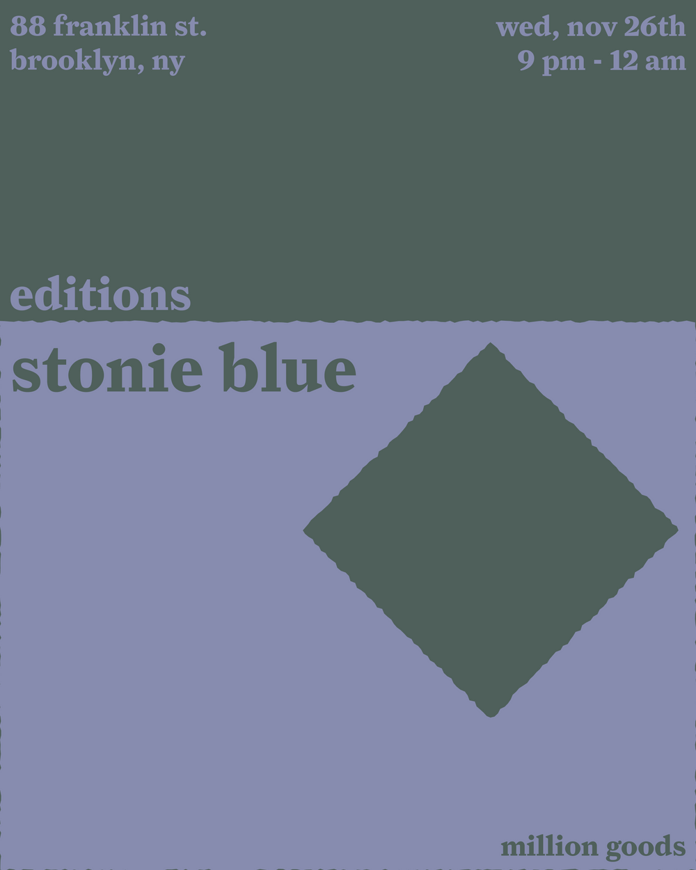 editions with stonie blue
