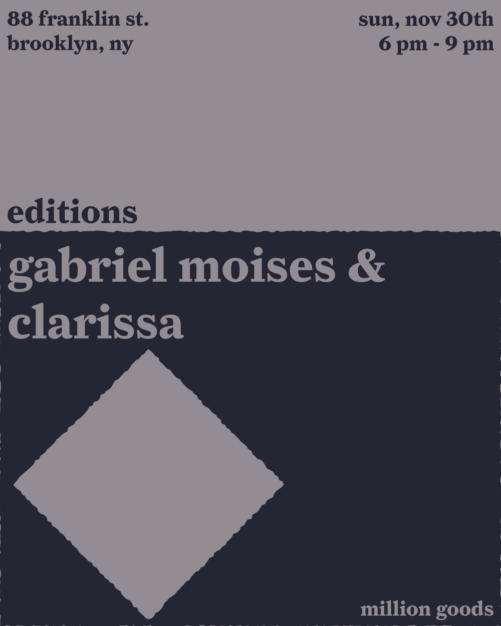 editions with gabriel moises & clarissa