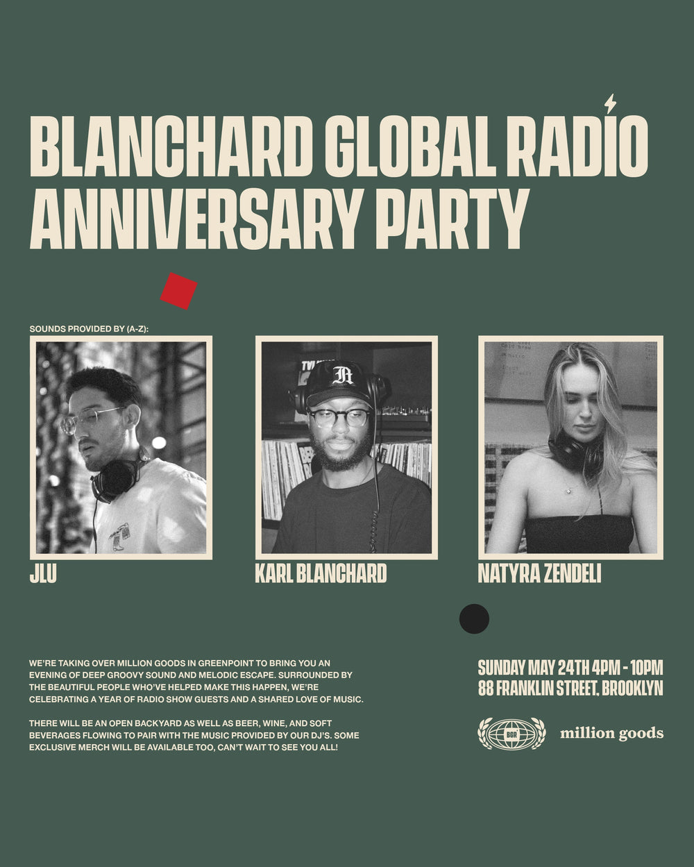 blanchard global radio anniversary party