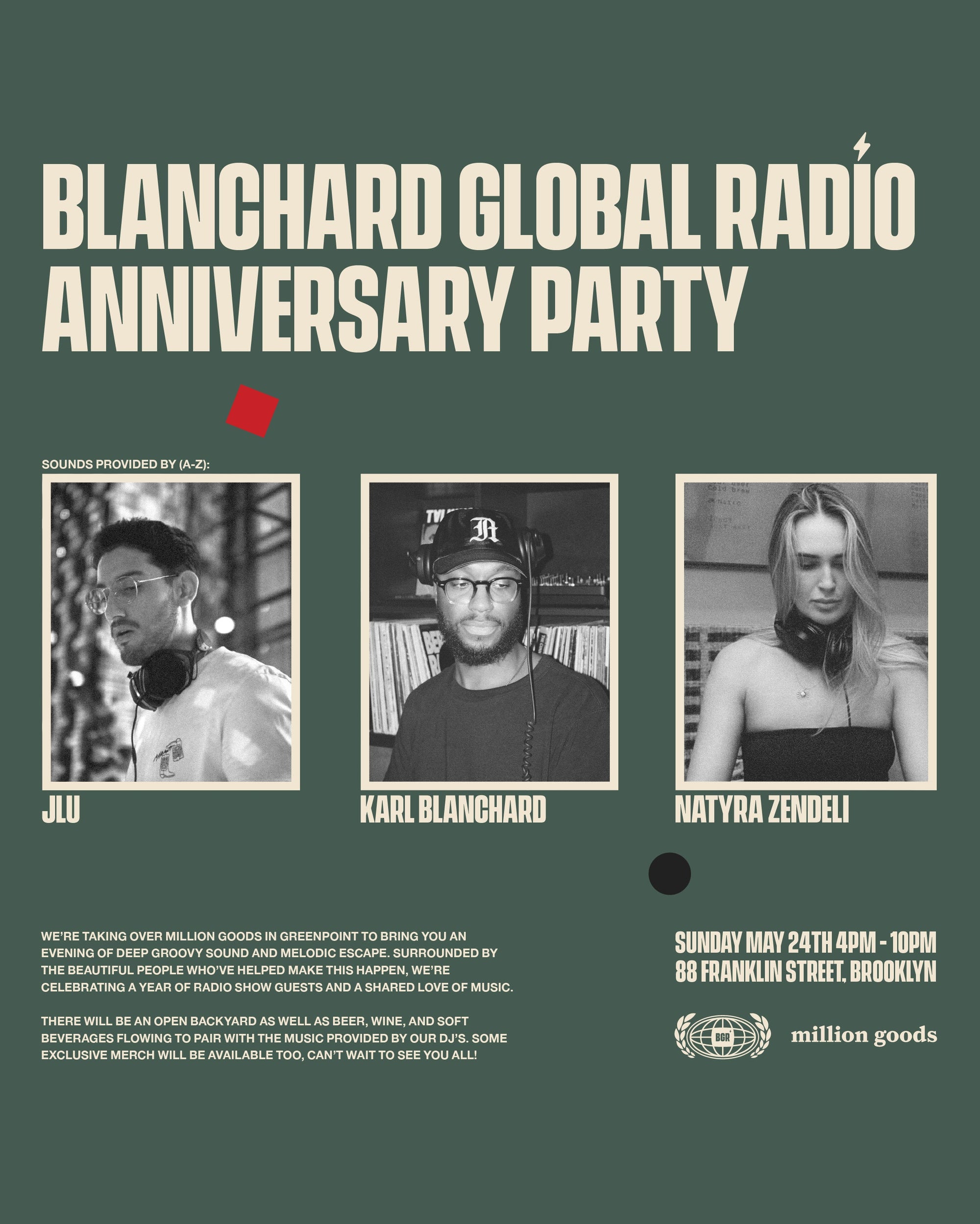 blanchard global radio anniversary party
