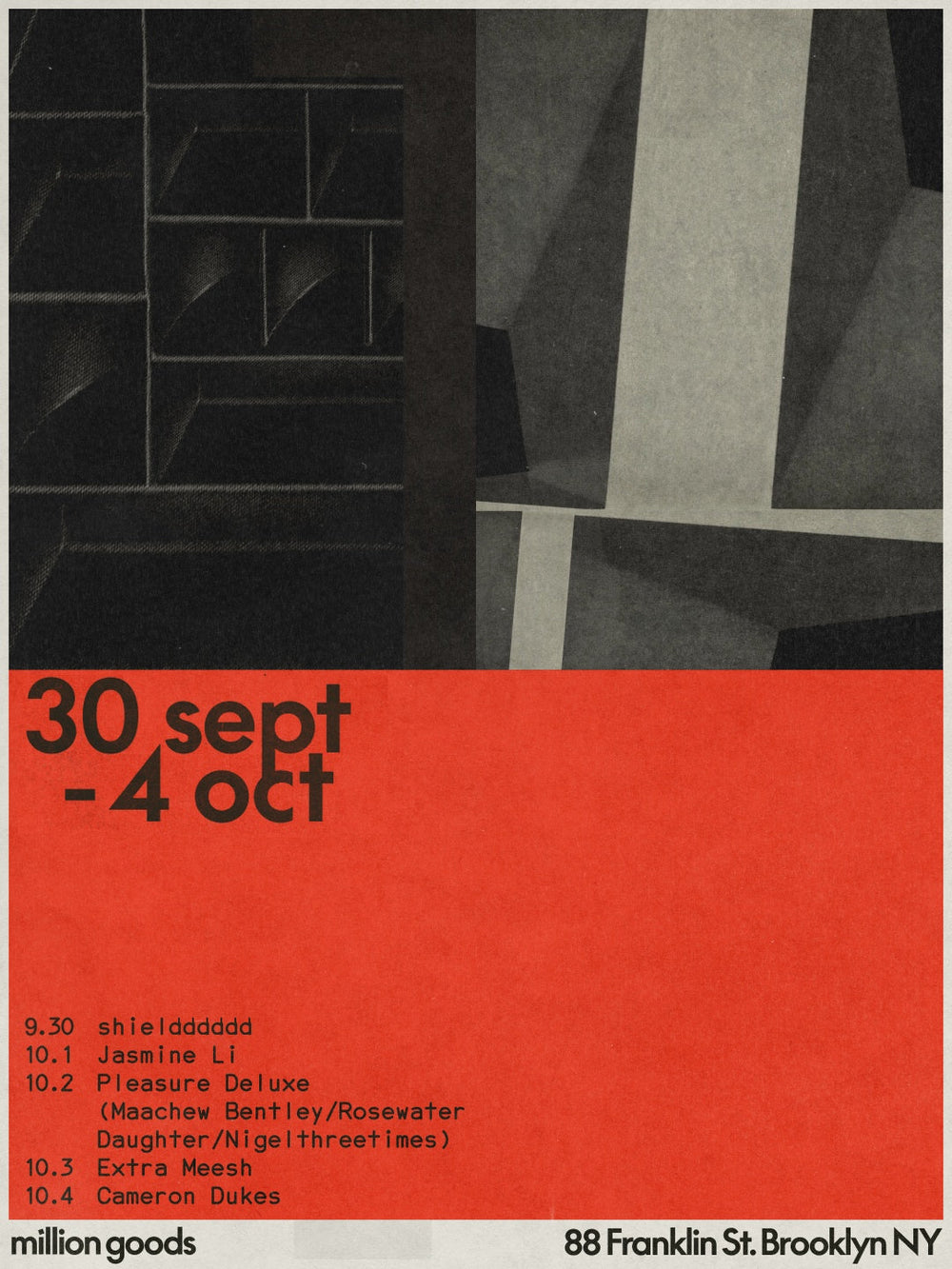 Greenpoint: 30 Sept - 4 Oct