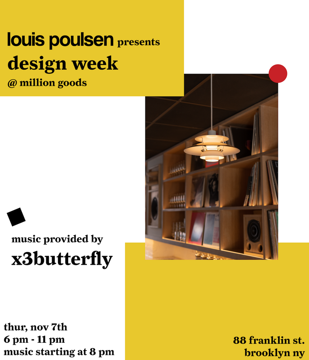 louis poulsen x million goods with x3 butteryfly