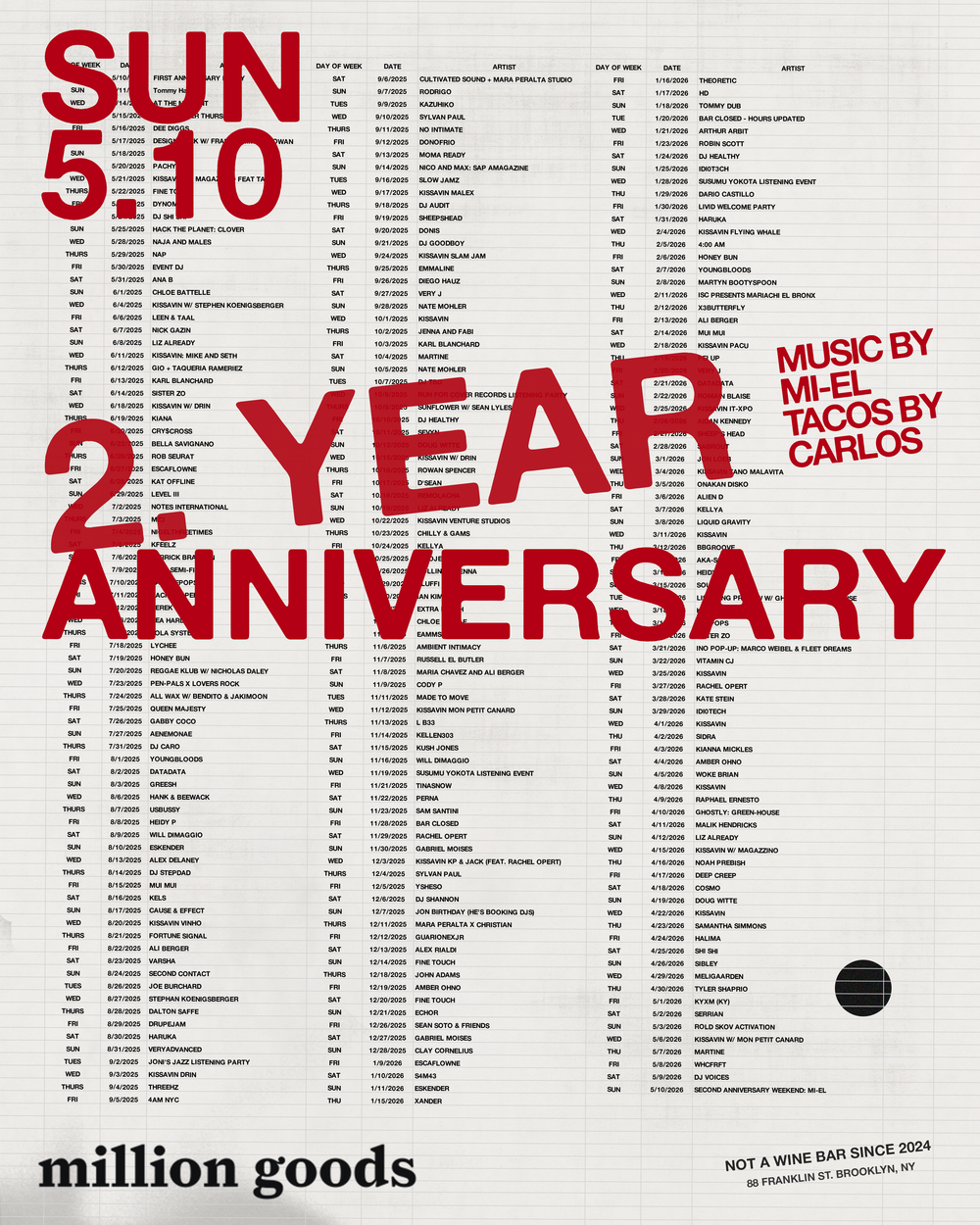 2-year anniversary party