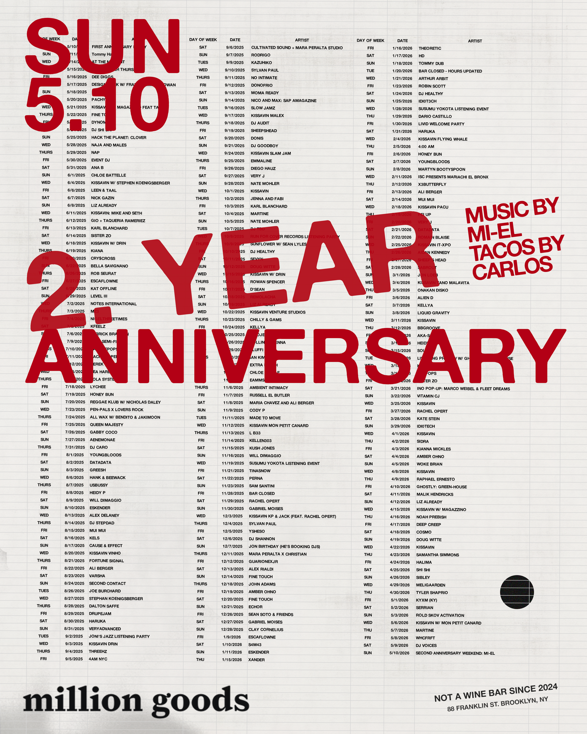 2-year anniversary party