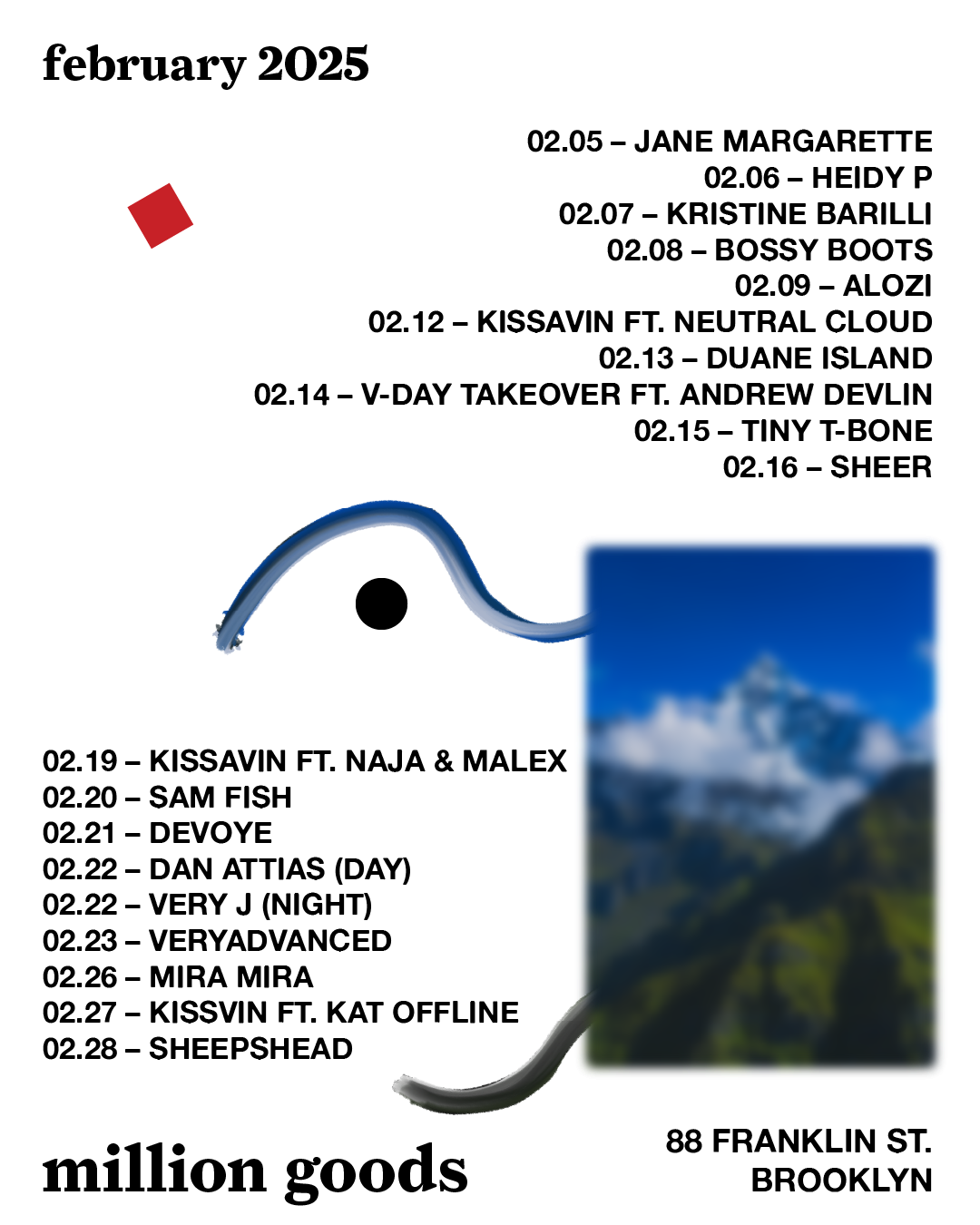 february 2025 lineup at mg