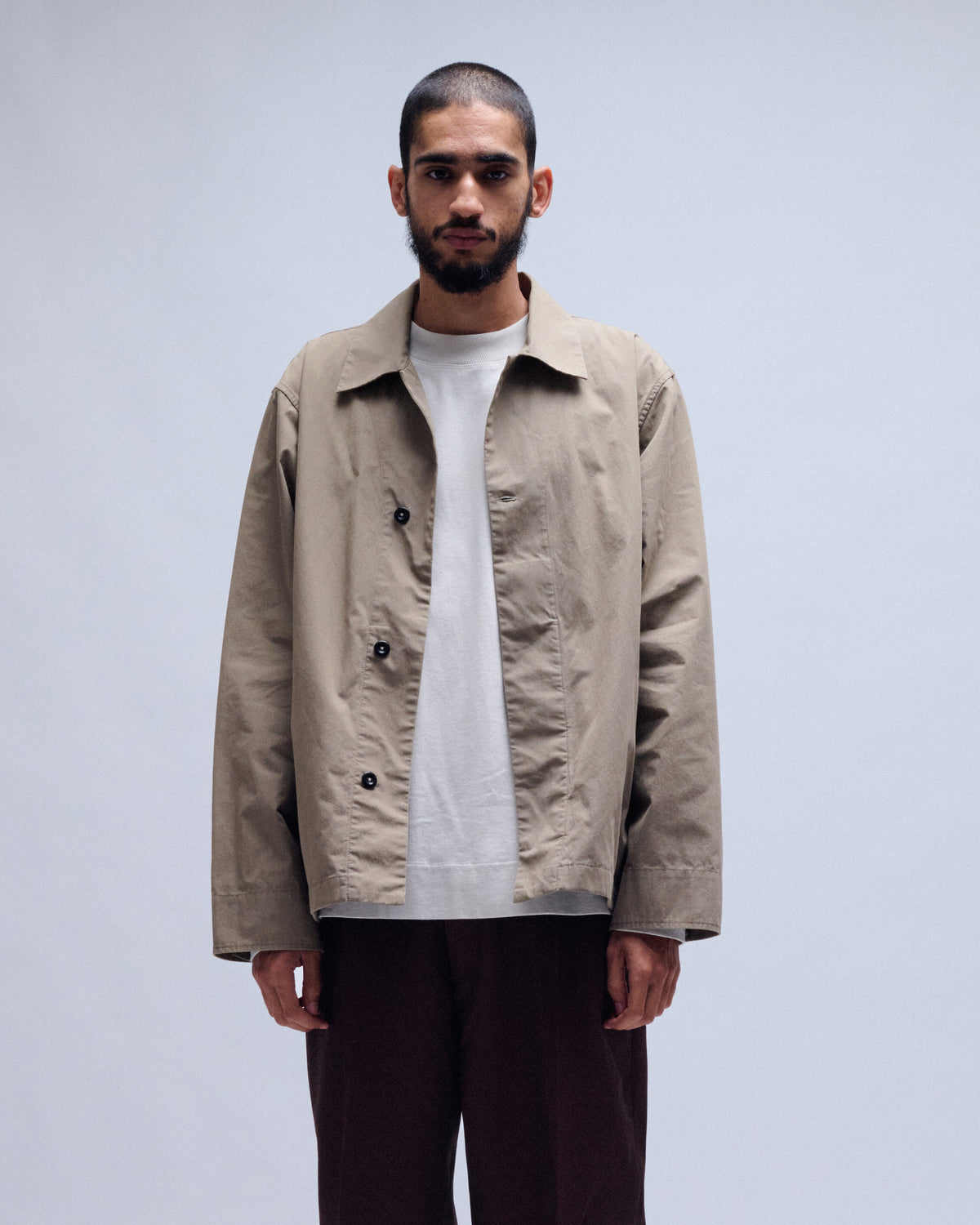 Boxy Crisp Cotton Poplin Overshirt