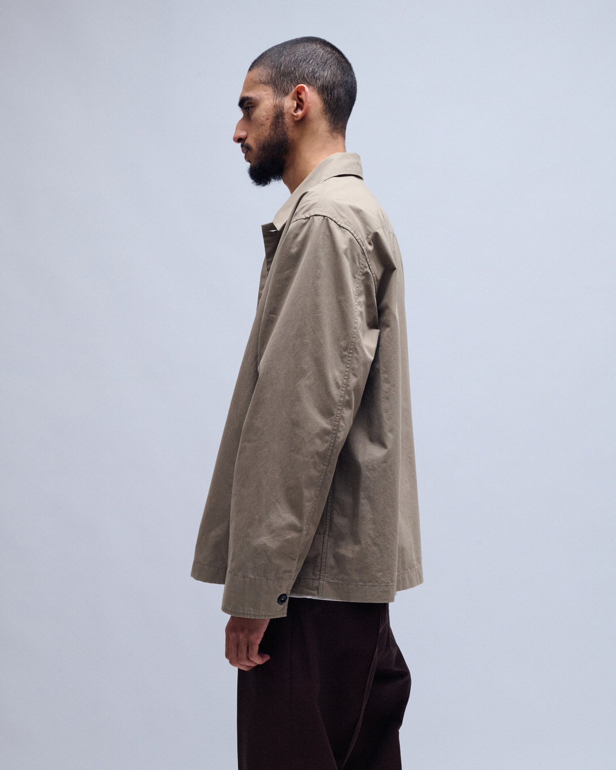 Boxy Crisp Cotton Poplin Overshirt