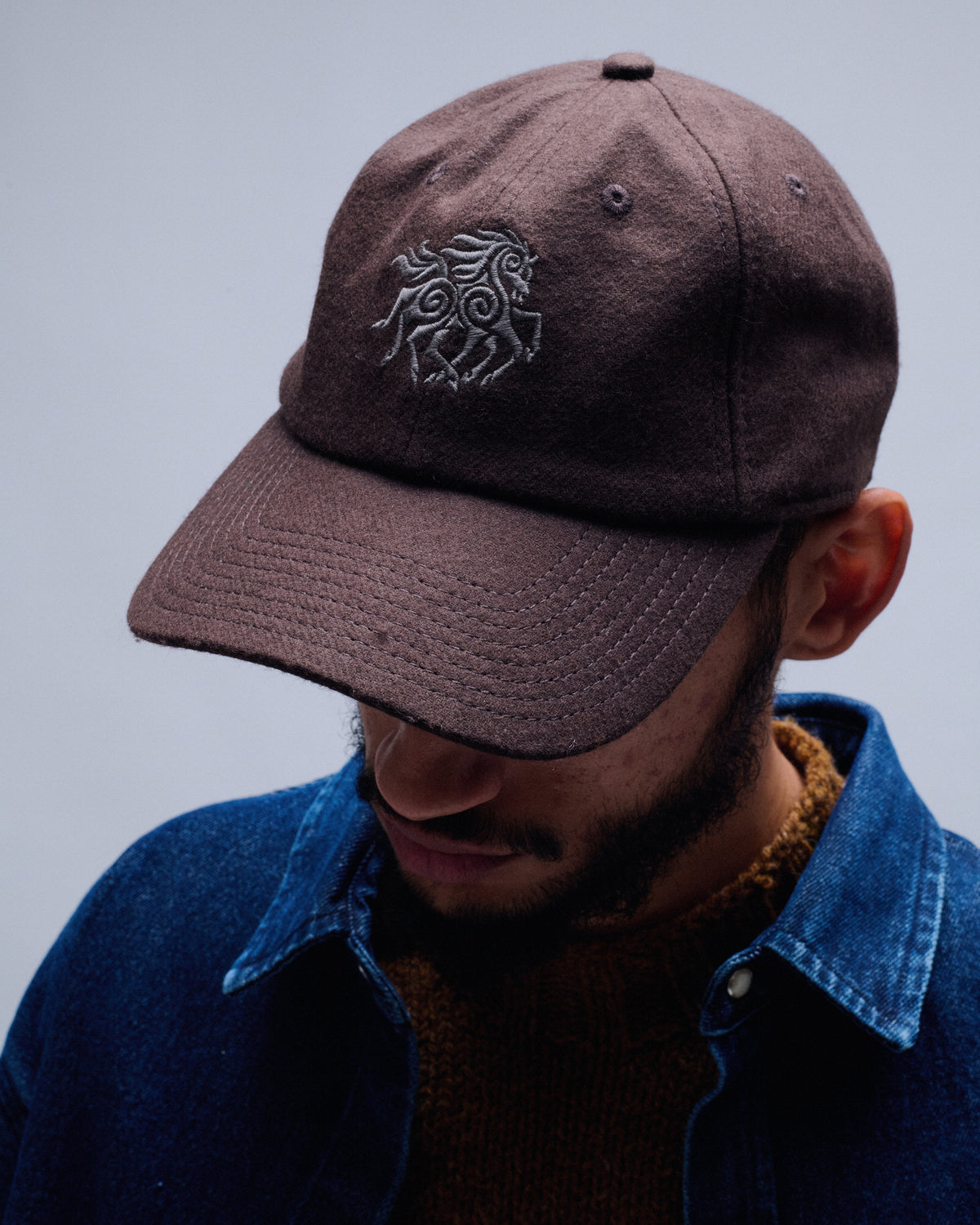 Cascade Melange Wool Baseball Hat