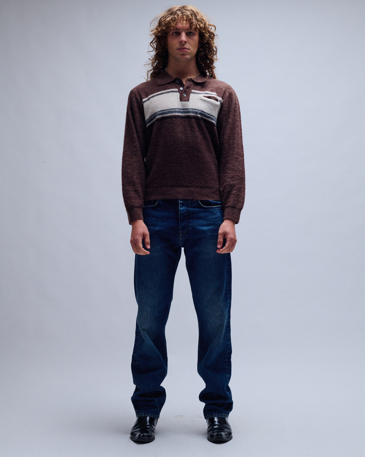 Standard Jeans - Dark Blue Worn