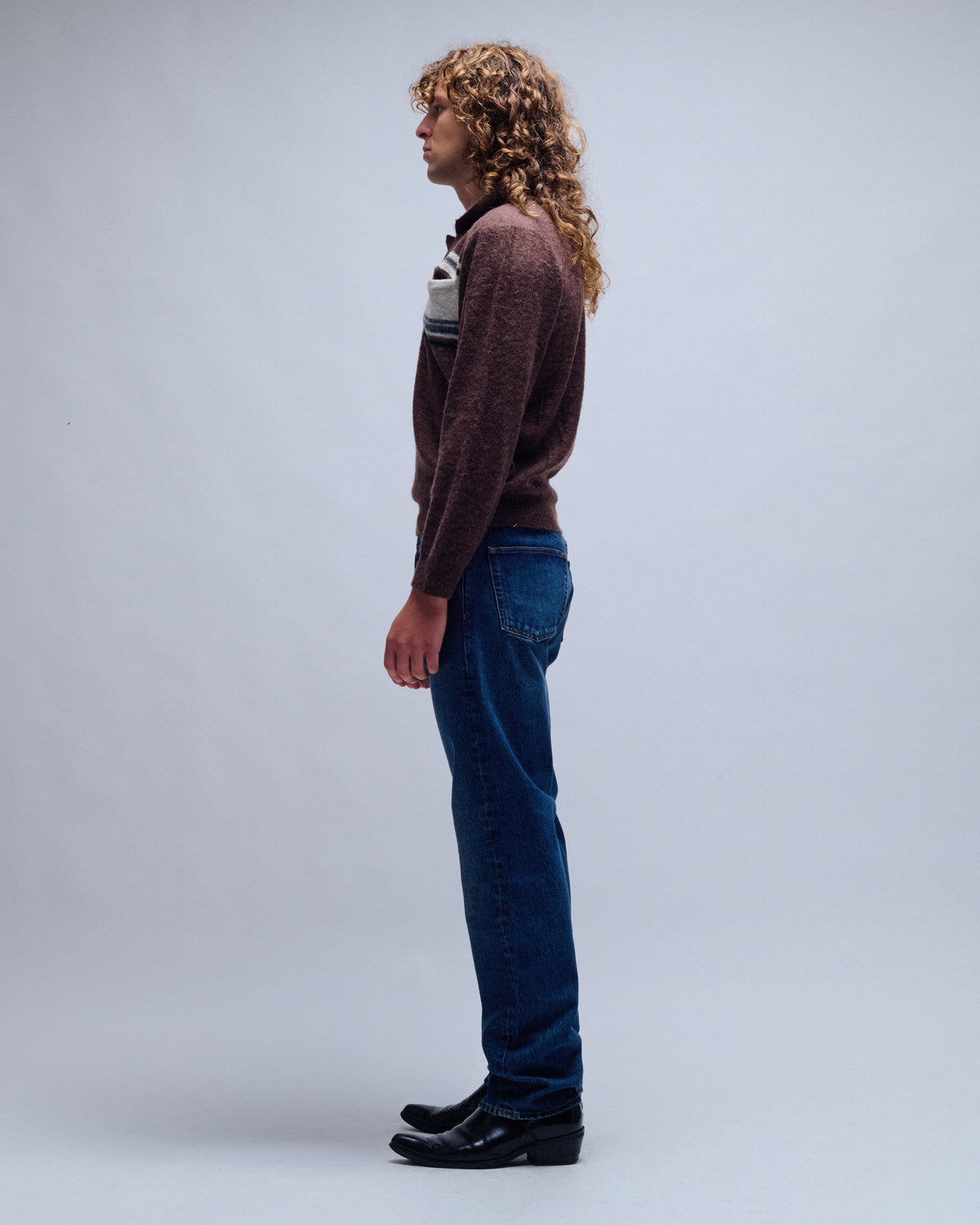 Standard Jeans - Dark Blue Worn