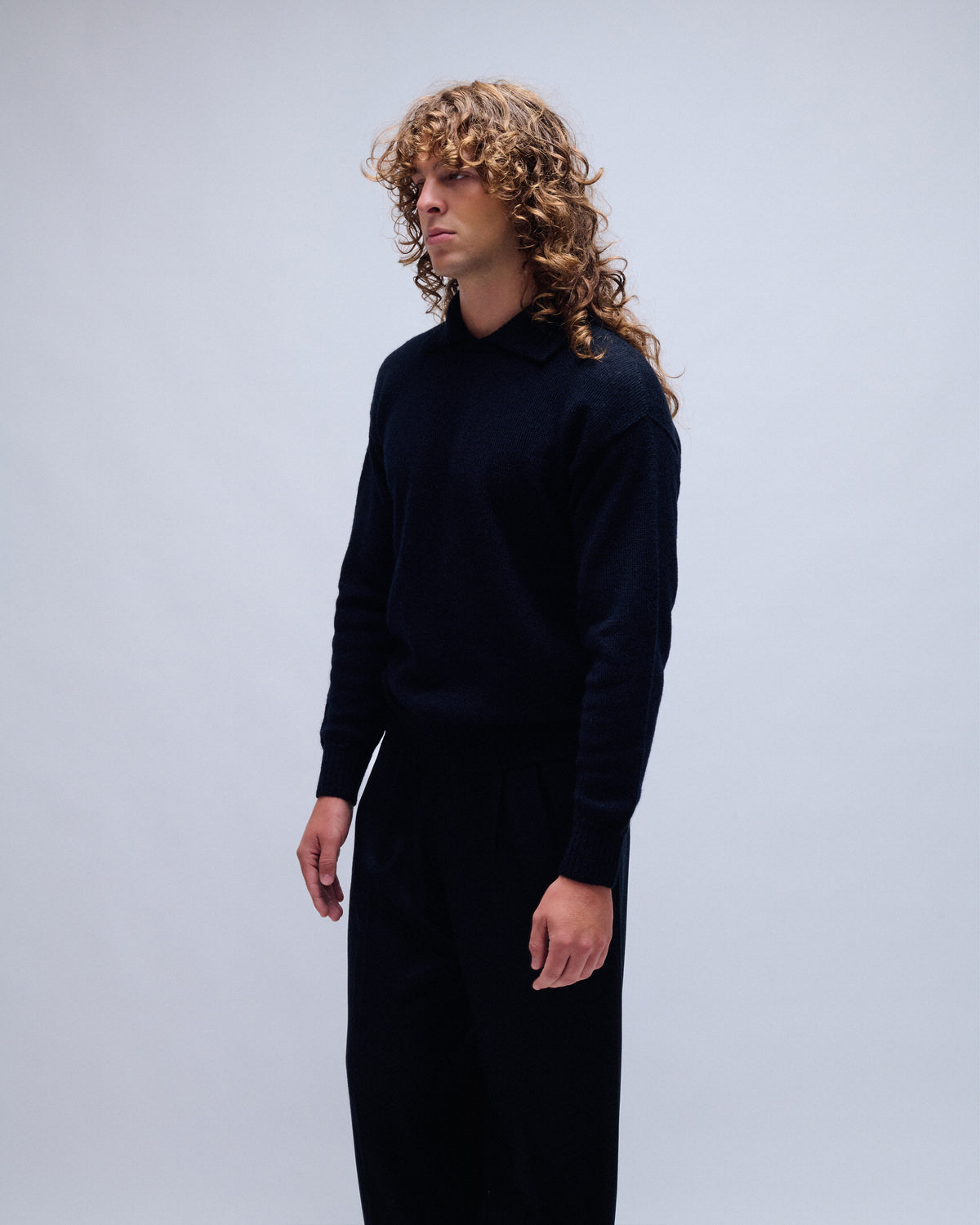 Chunky Collared Virgin Wool Sweater