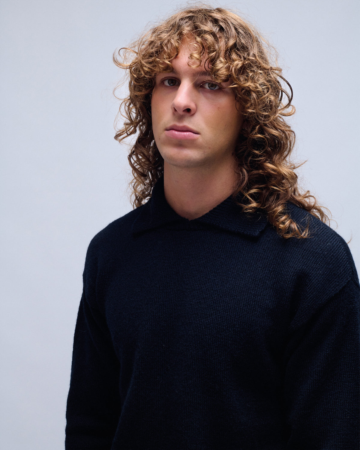 Chunky Collared Virgin Wool Sweater