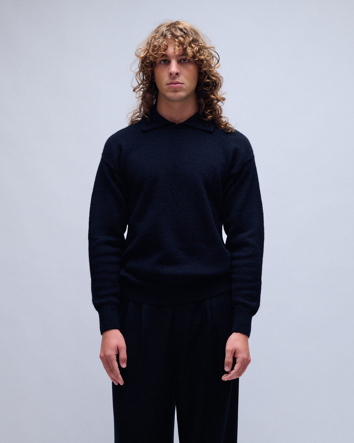 Chunky Collared Virgin Wool Sweater