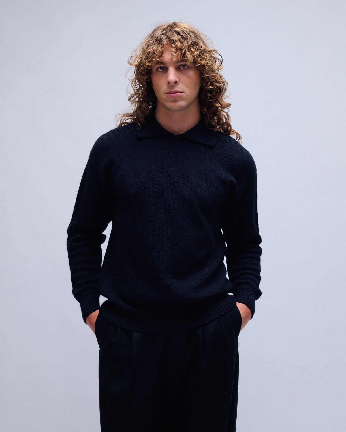 Chunky Collared Virgin Wool Sweater