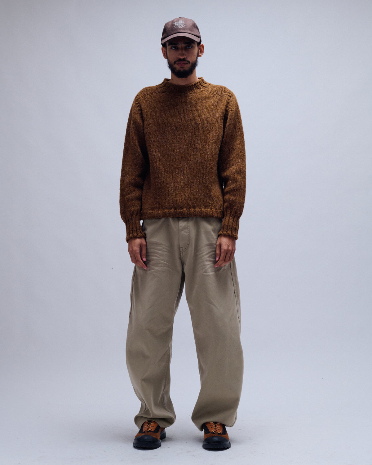 Chunky Seamless Rustic Wool Crew Neck