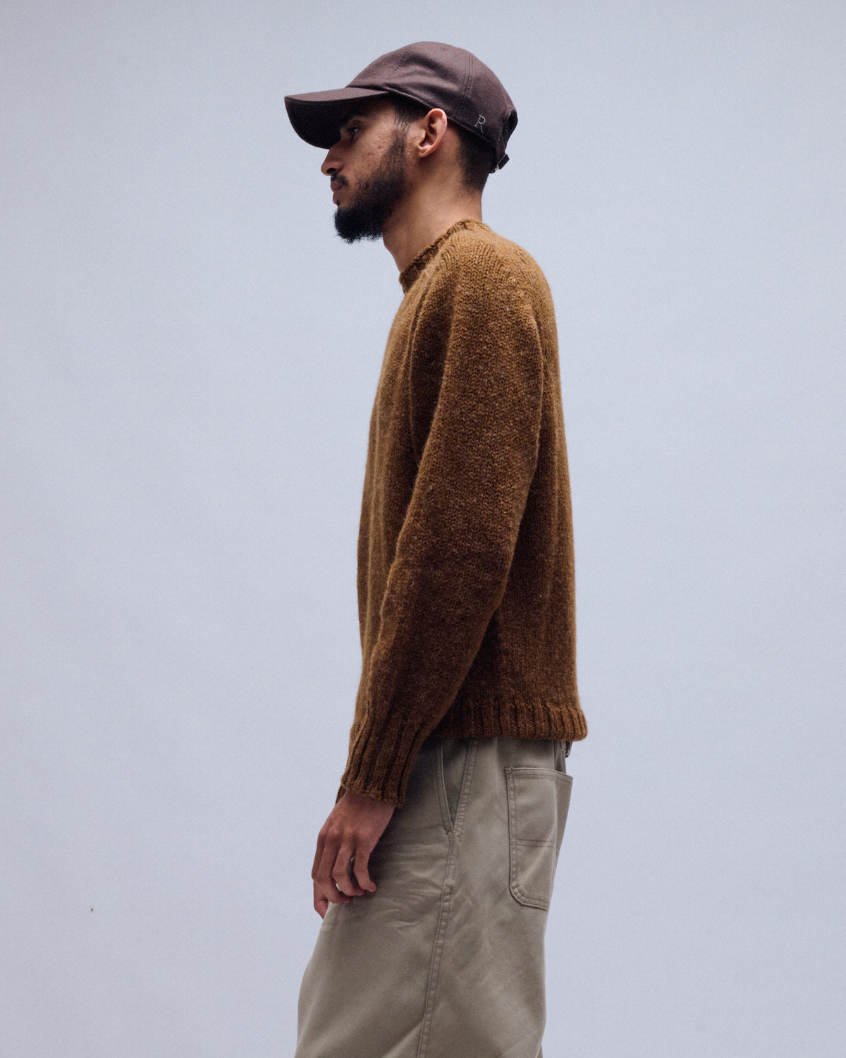 Chunky Seamless Rustic Wool Crew Neck