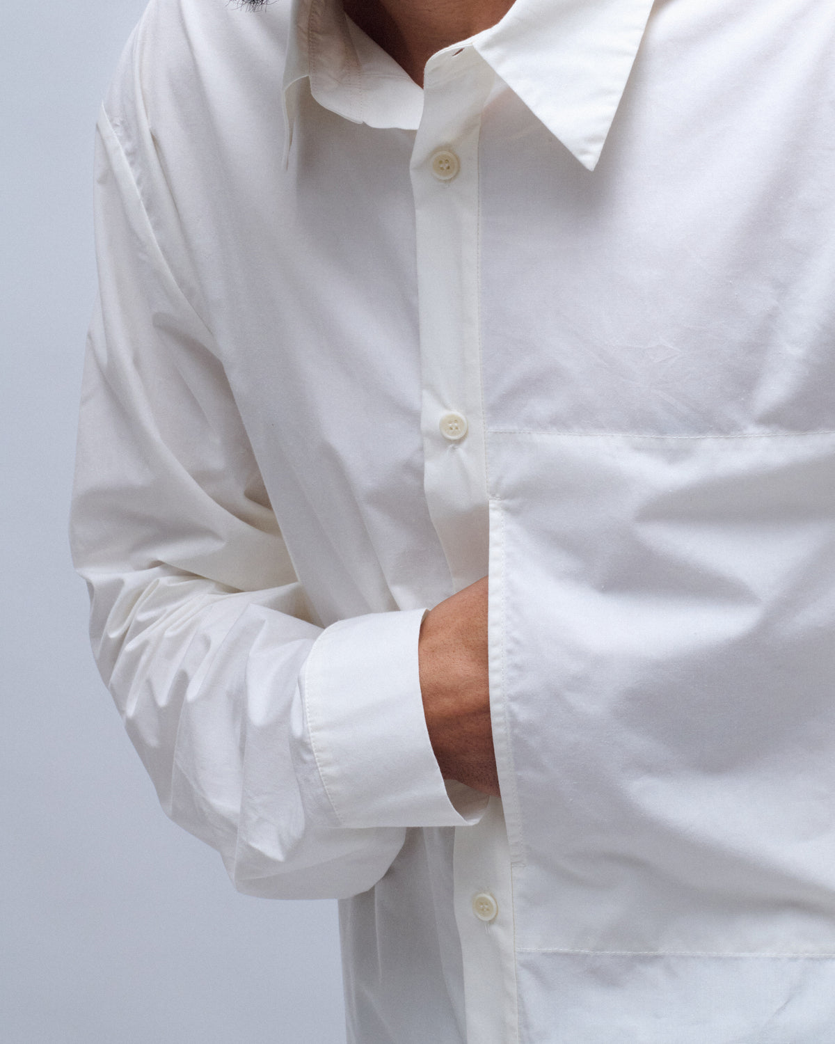 Cotton Silk Pocket Shirt