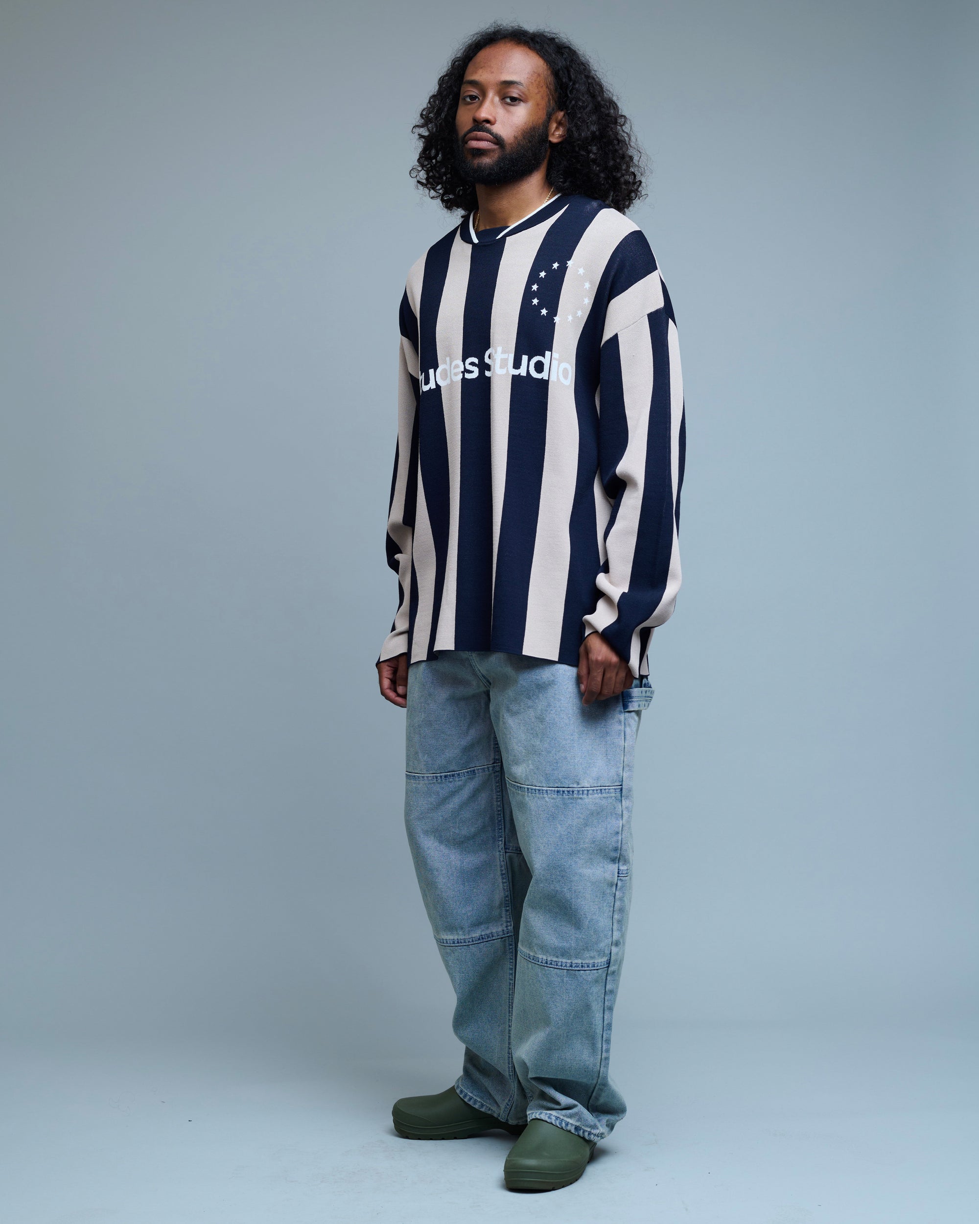 Soccer Striped Sweater