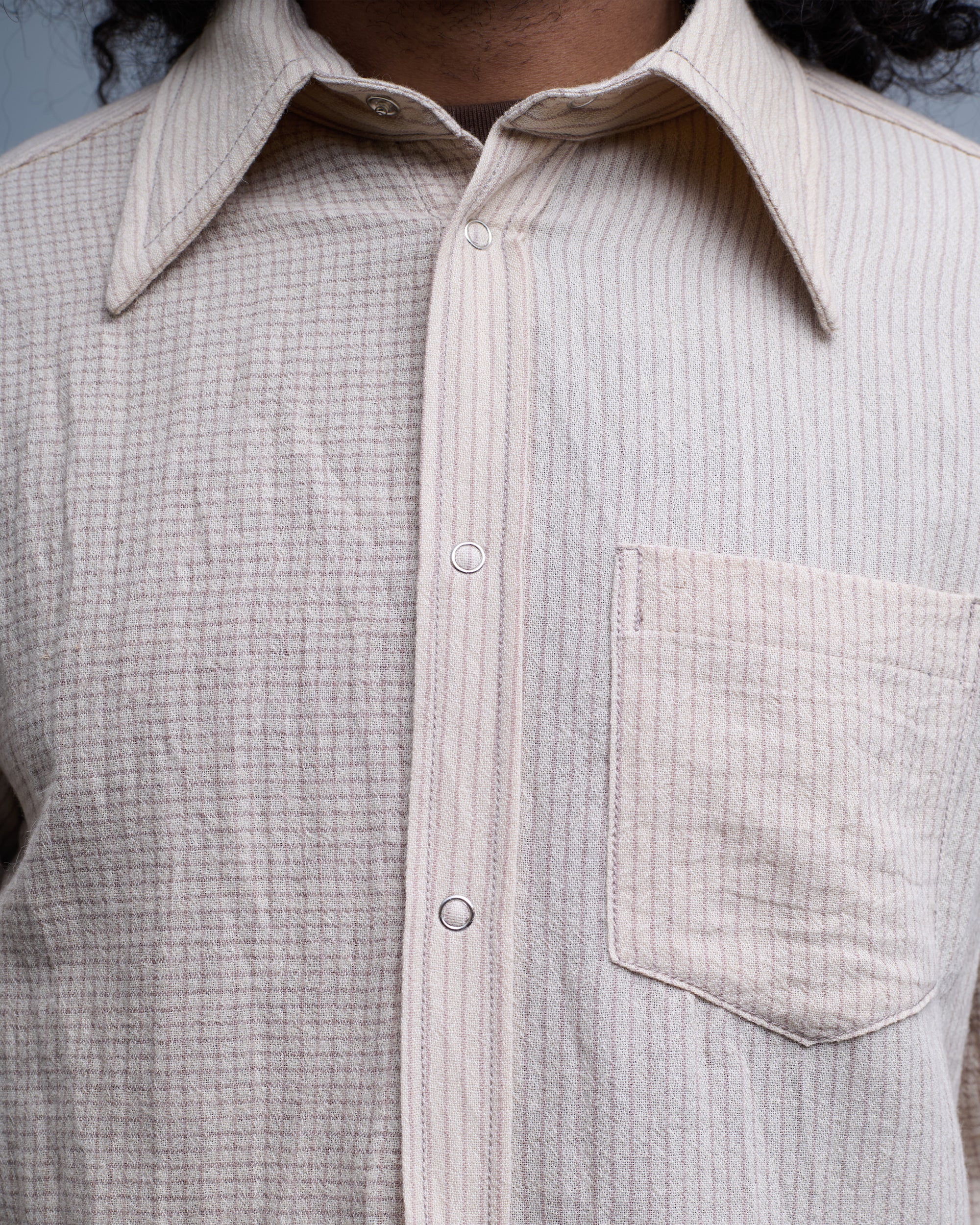 Evergreen Cotton Wool Gauze Dress Shirt