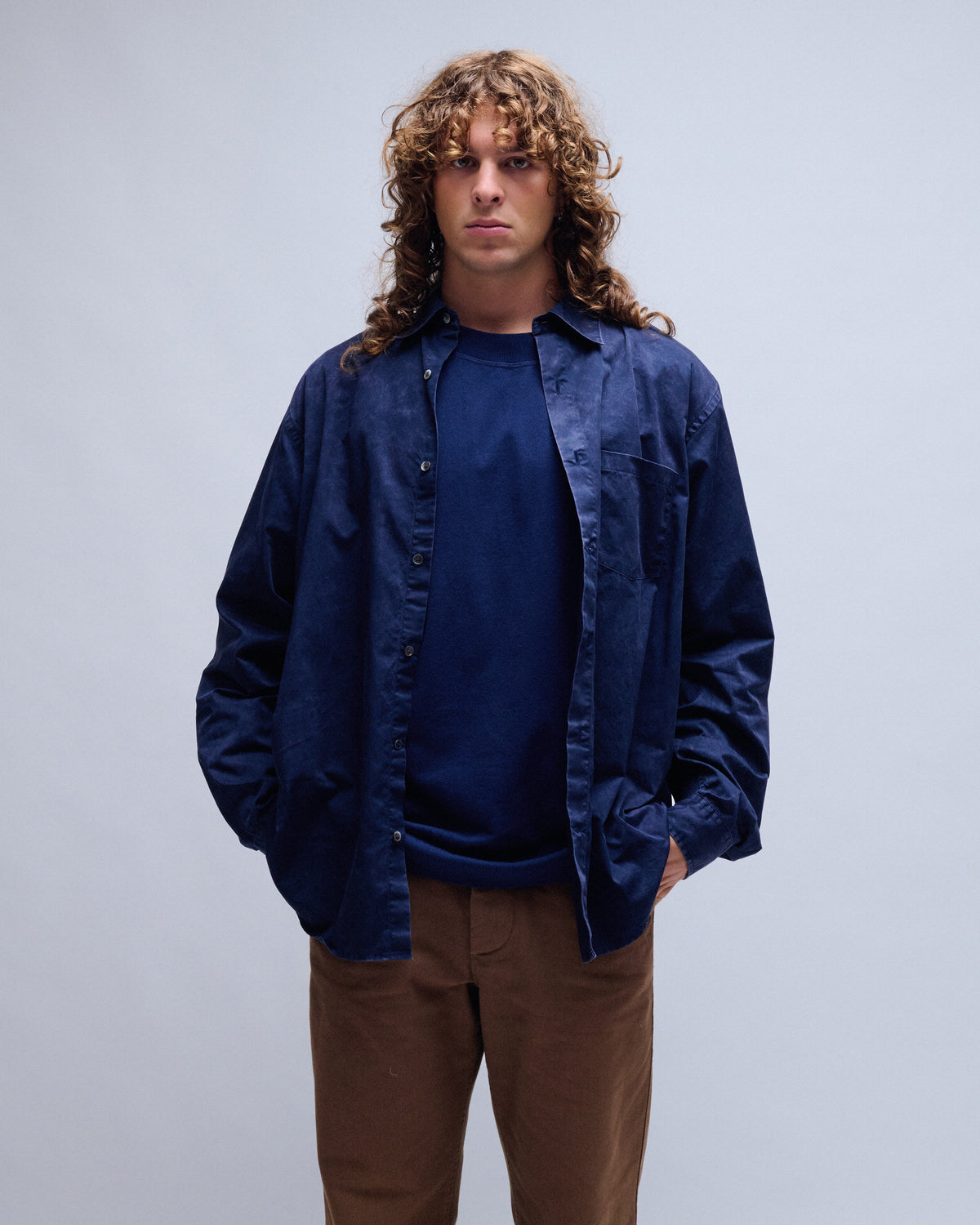 Fade State Washed Cotton Shirt