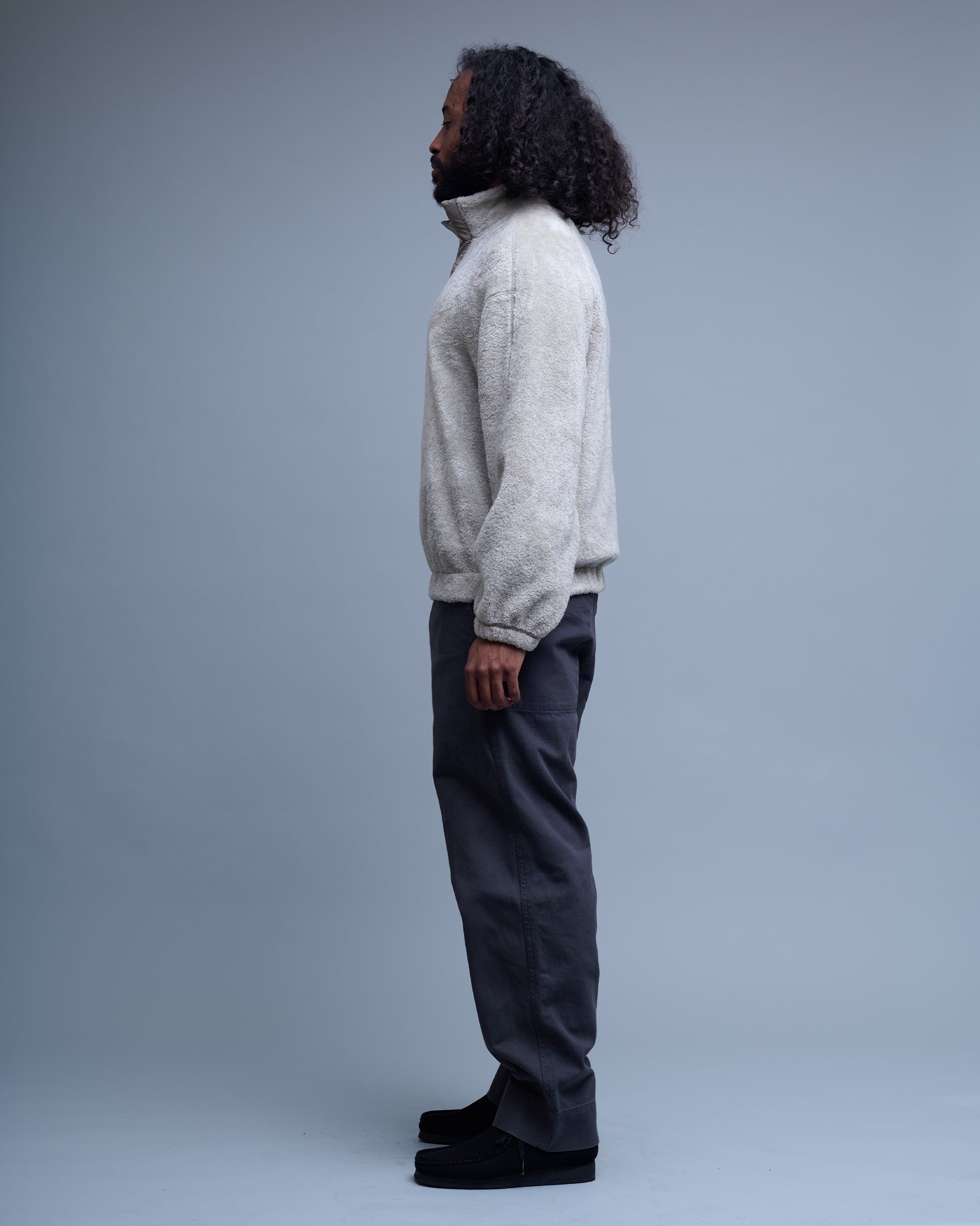 Fluffy Oversized Half Zip Pullover