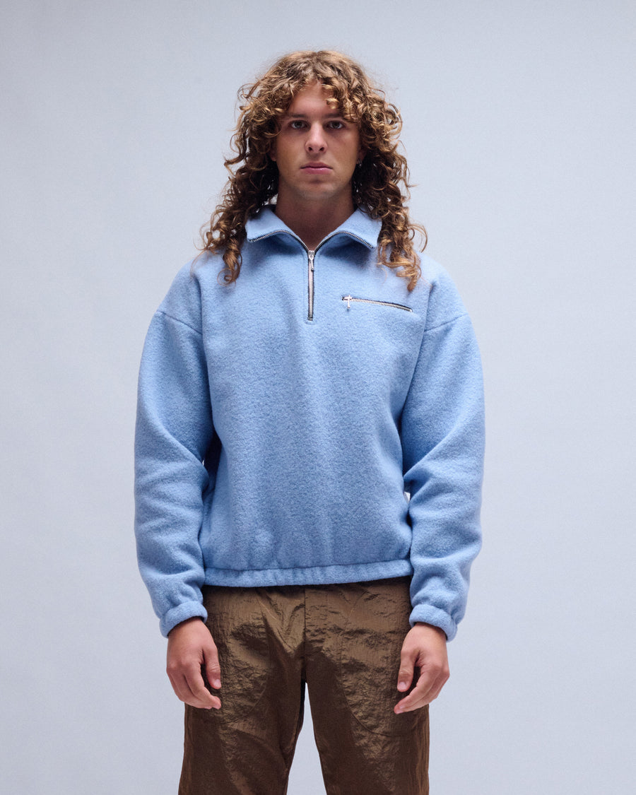 Half-Zip Wool Sweater