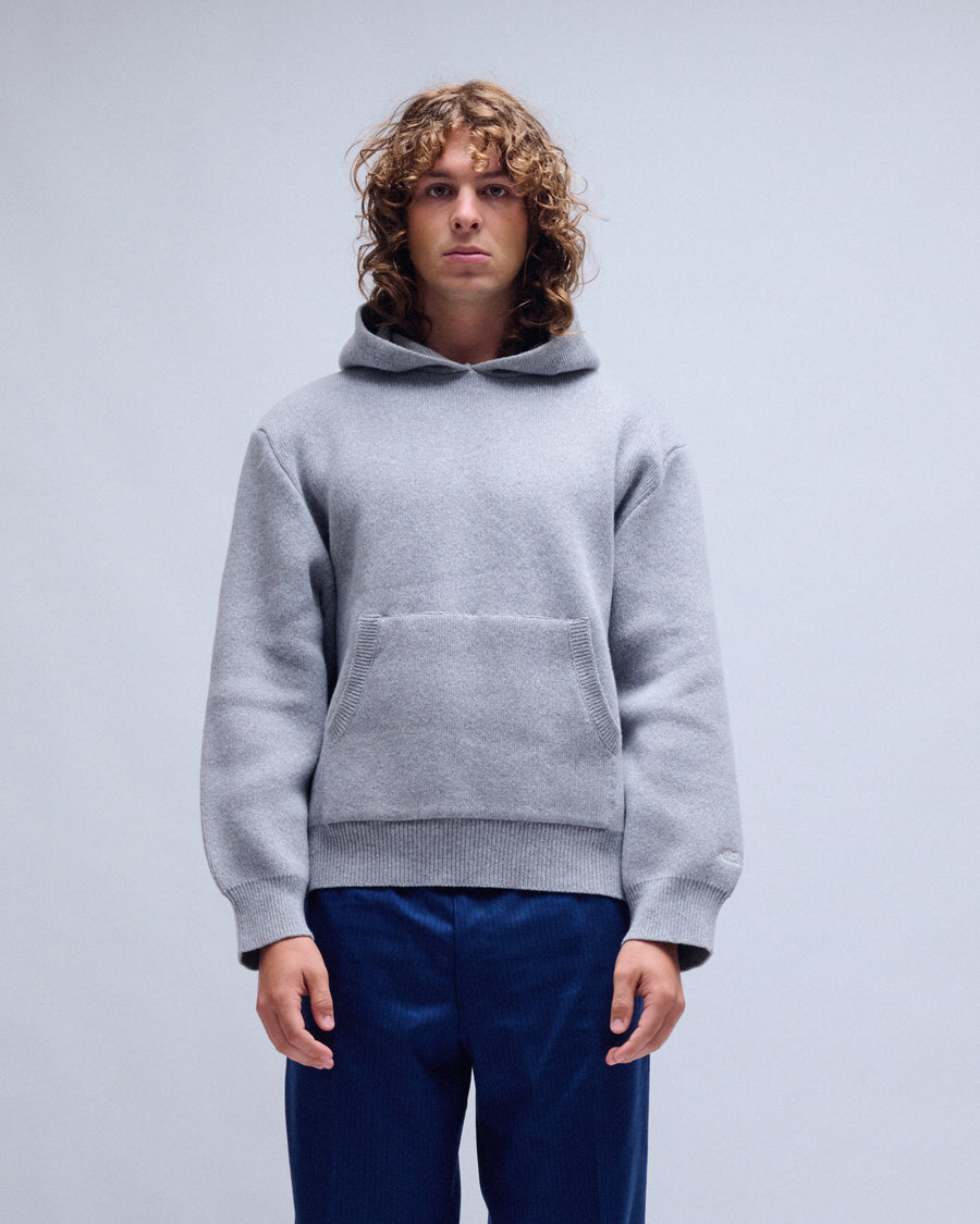 Hooded Wool Sweater