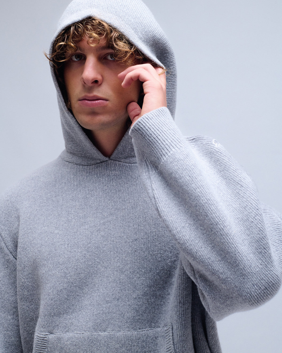Hooded Wool Sweater
