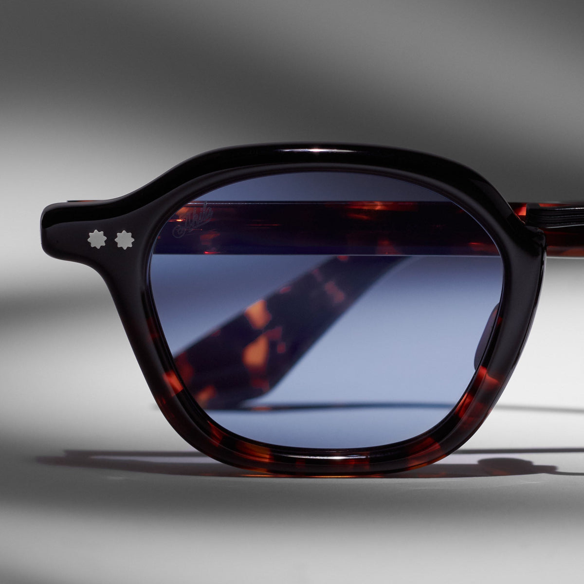 AKILA Iris sunglasses in Black & Tortoise / Blue