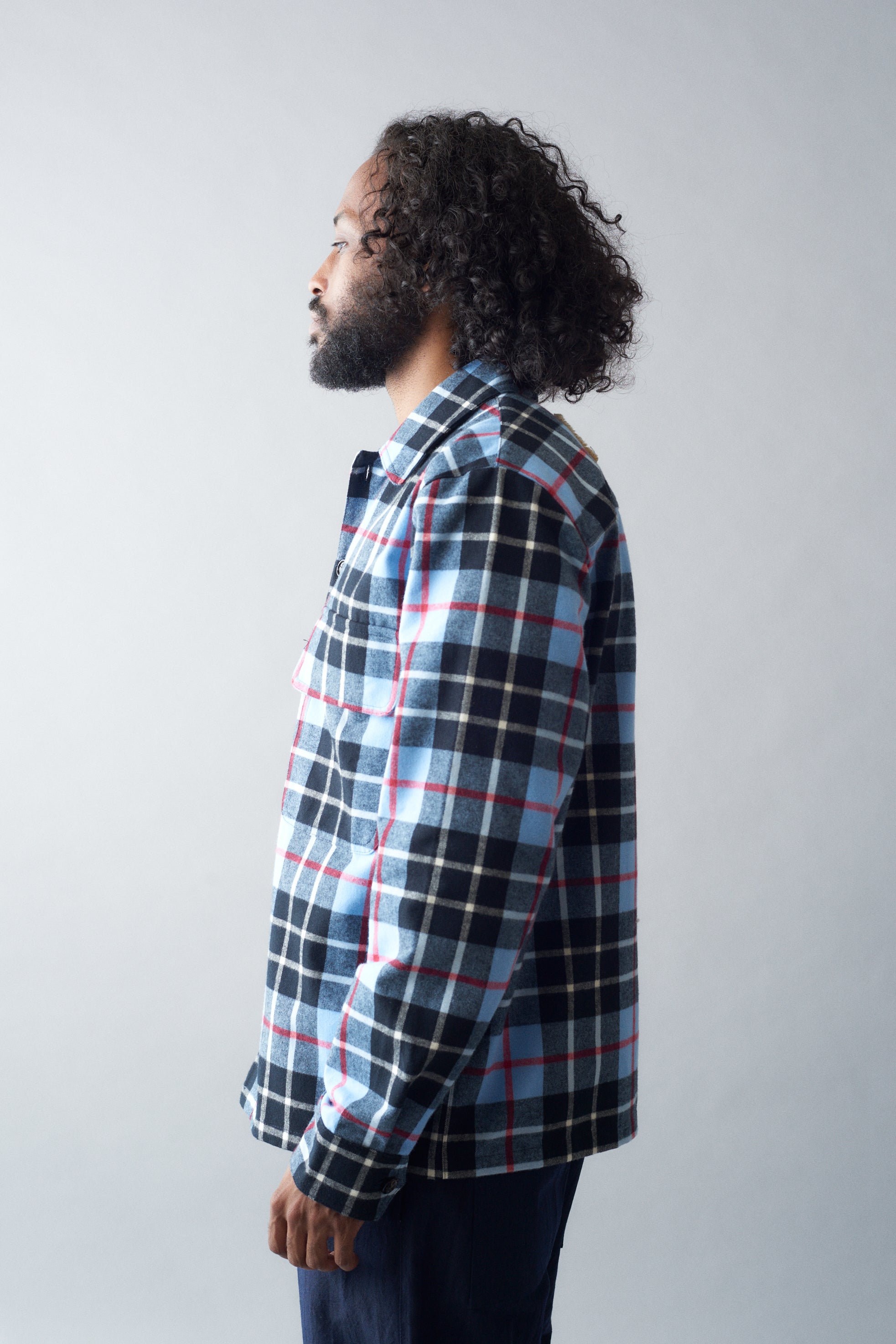 Flannel Check Overshirt