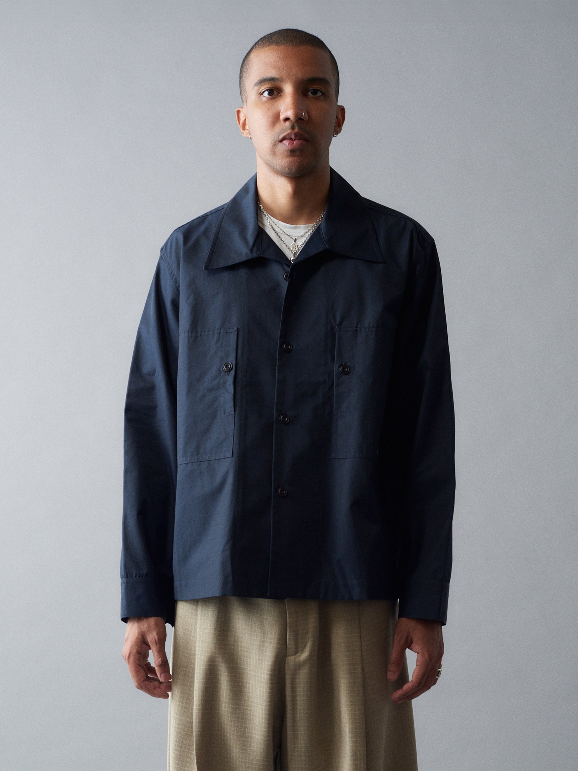 Cotton Nylon 2 Pocket Shirt