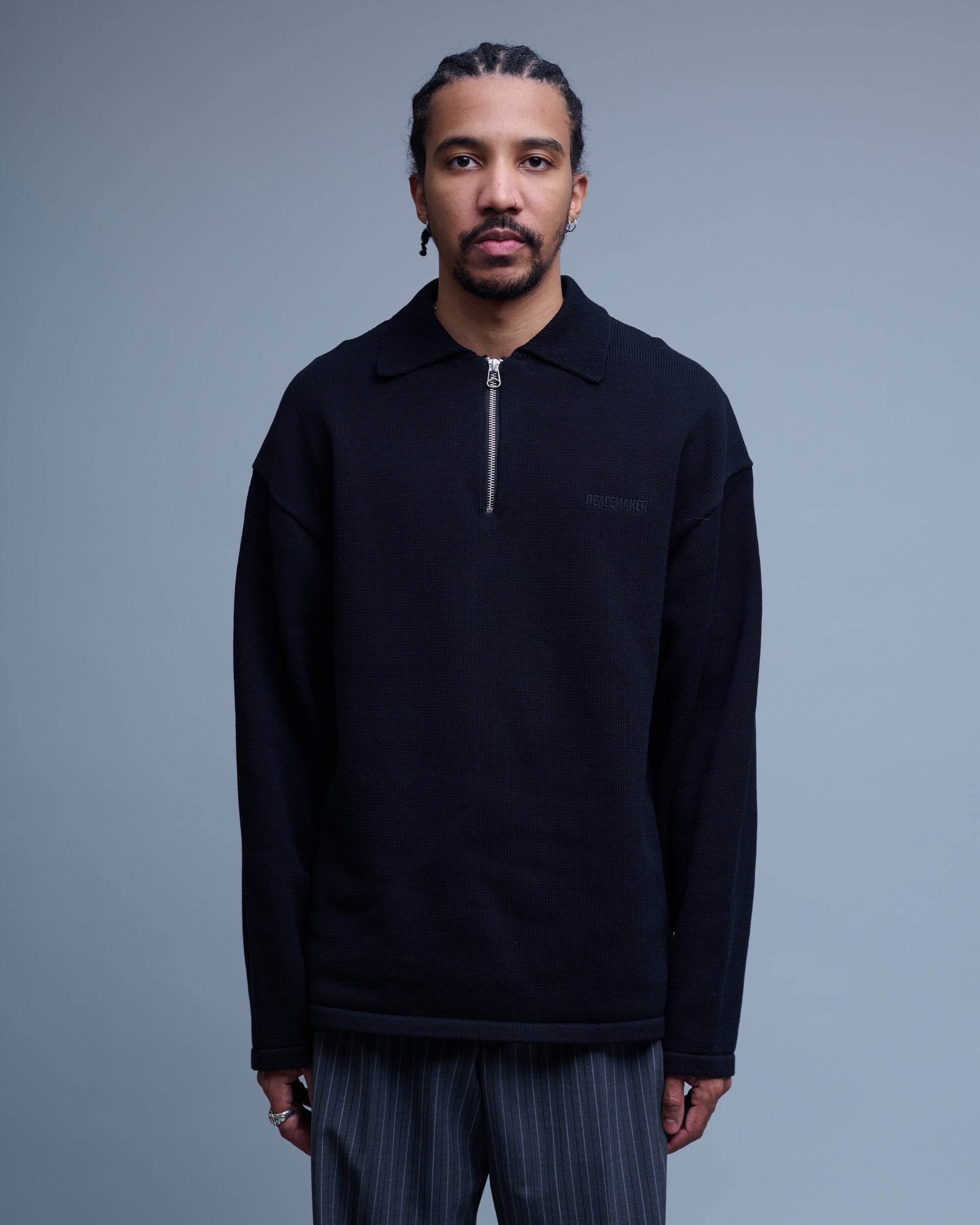 Quarter Zip Knit Polo