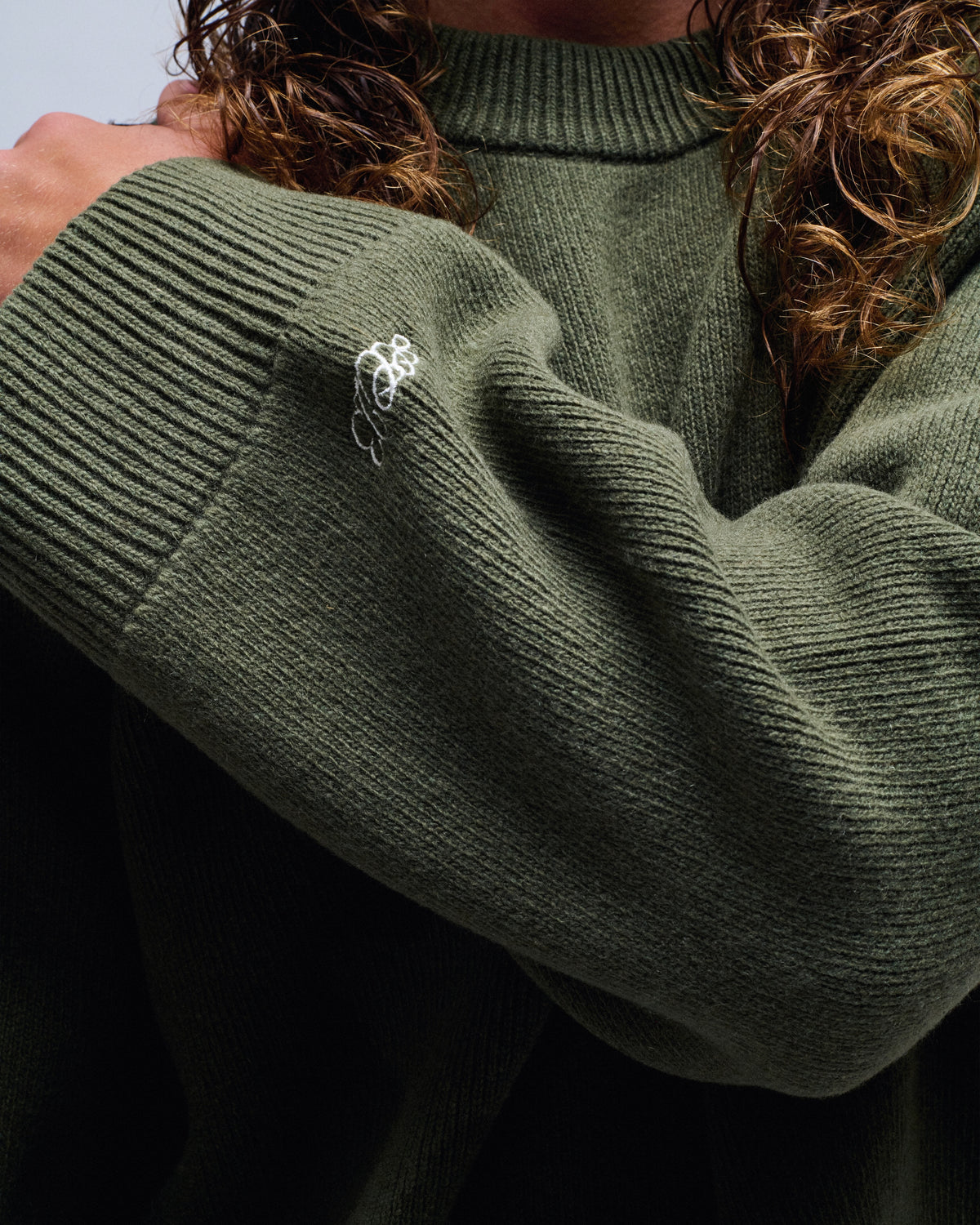 Round Collar Wool Sweater