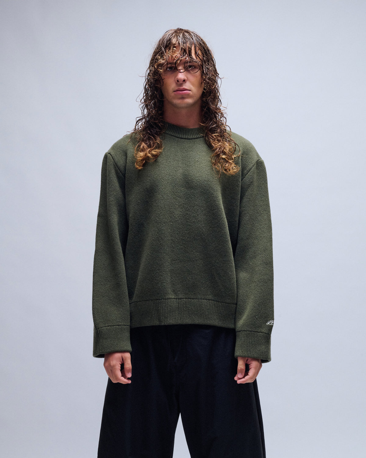 Round Collar Wool Sweater