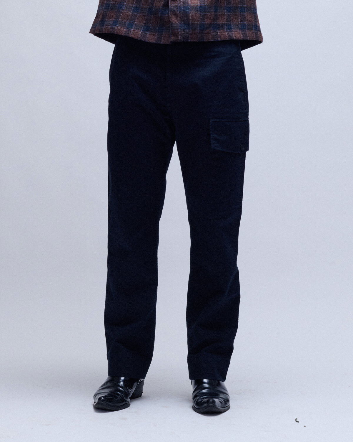 Single Cargo Pocket Soft Cotton Drill Trousers